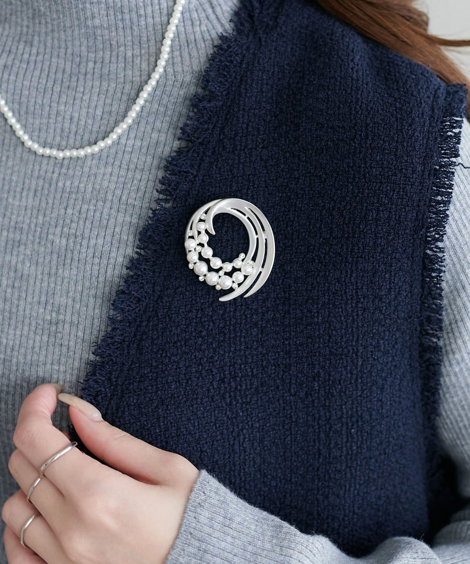 DISCOAT(ディスコート) 1/15(木)12:00~販売スタート【@yuyukekelife監修/セレモニー】スウィングパールニュアンスブローチ