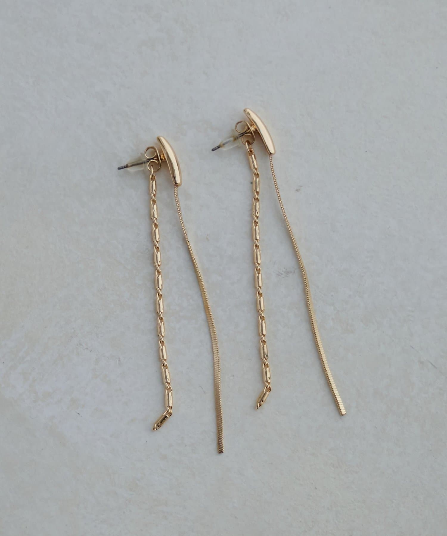 DISCOAT(ディスコート) 【Noka】ロングチェーンピアス