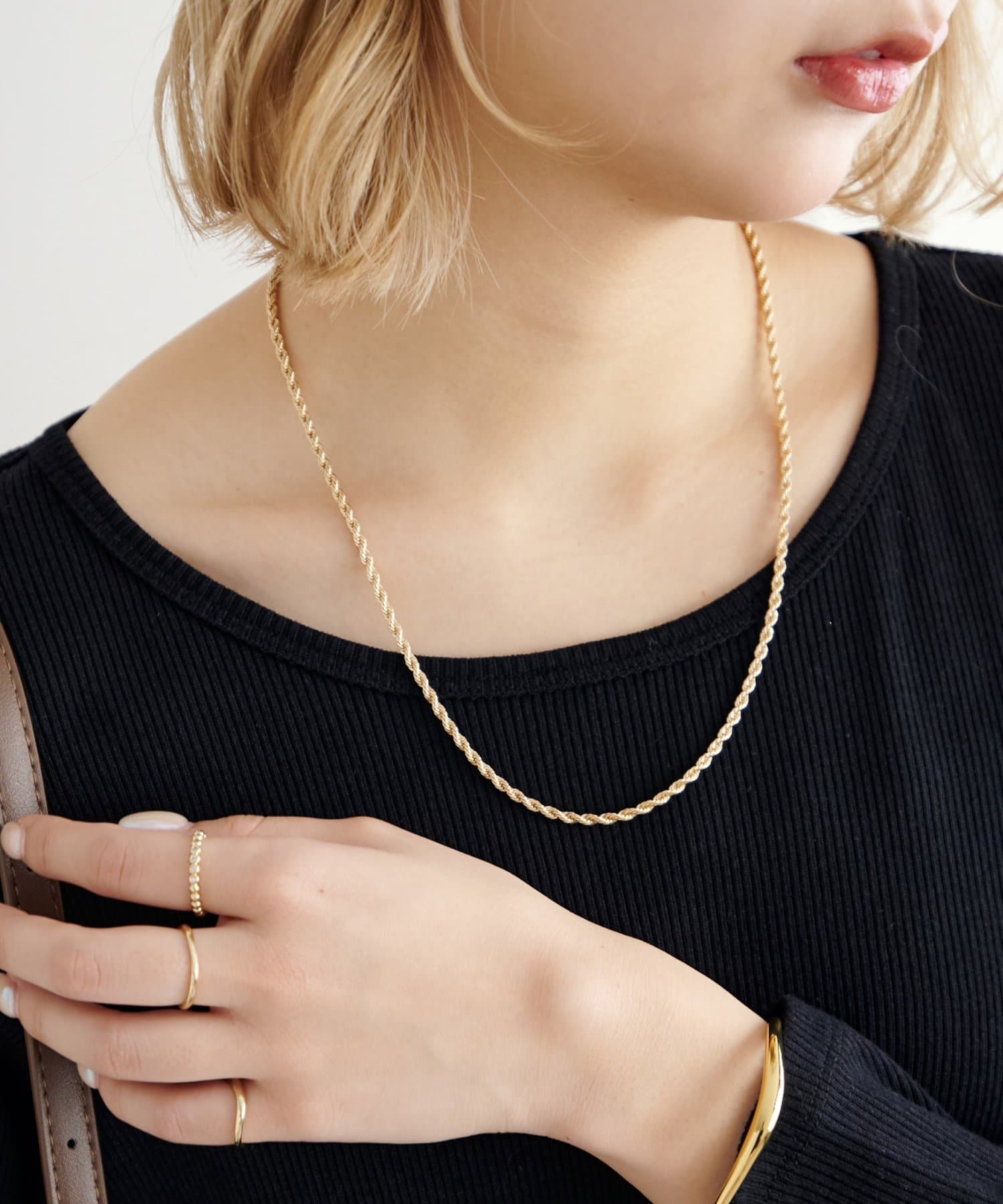 DISCOAT(ディスコート) 【Noka】ロープチェーンネックレス