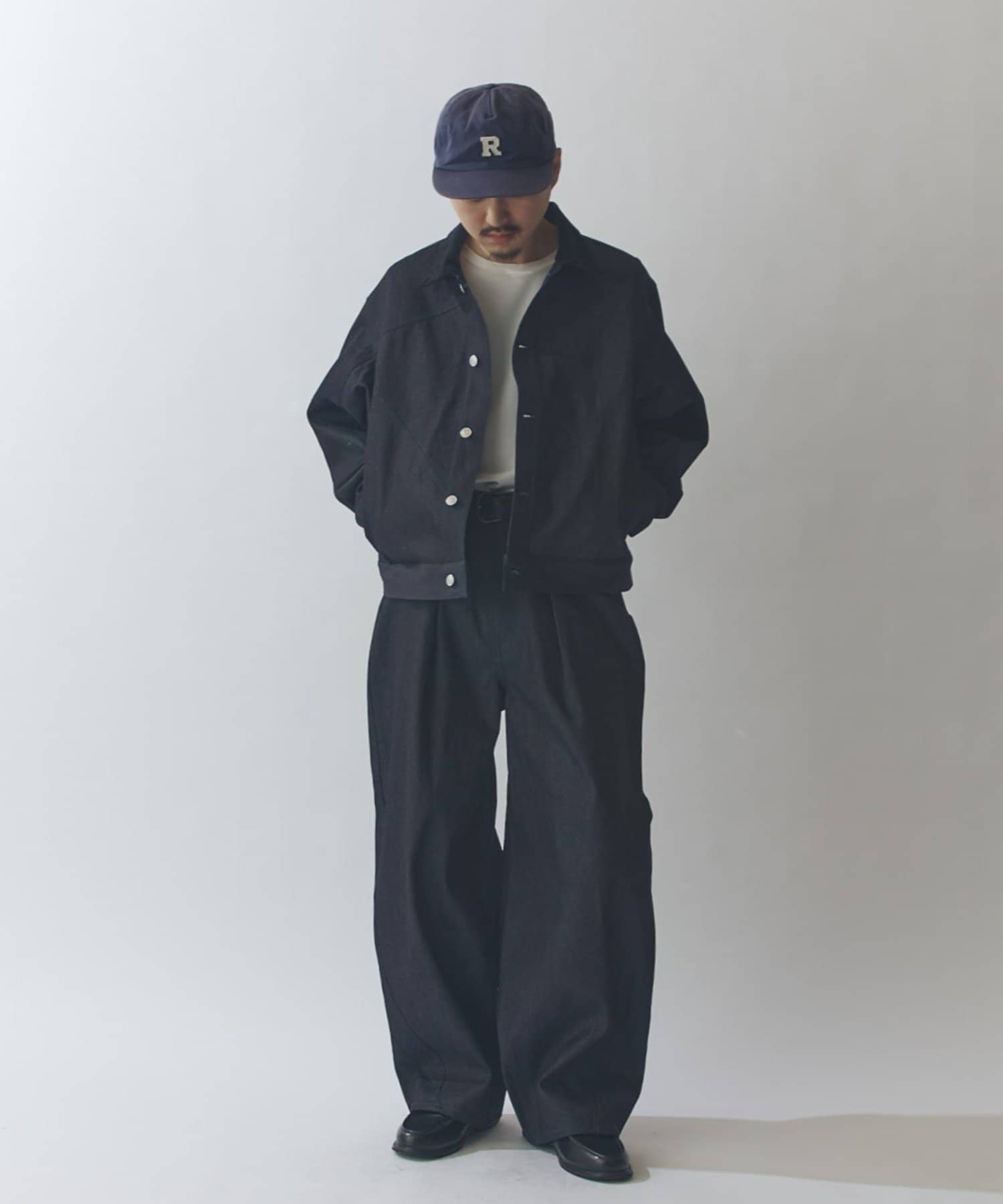 Lui's(ルイス) リジットタックバルーンデニムパンツ