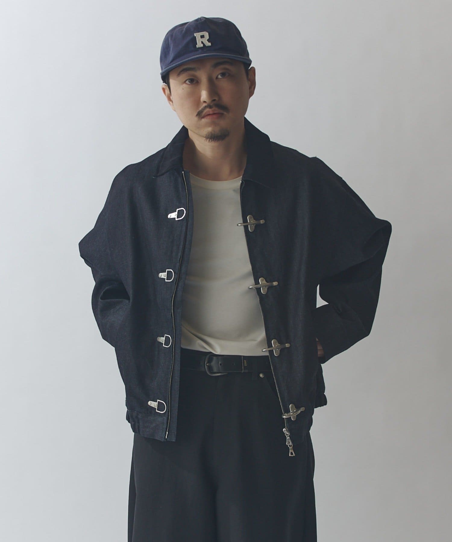 Lui's(ルイス) リジットデニムボンバーブルゾン