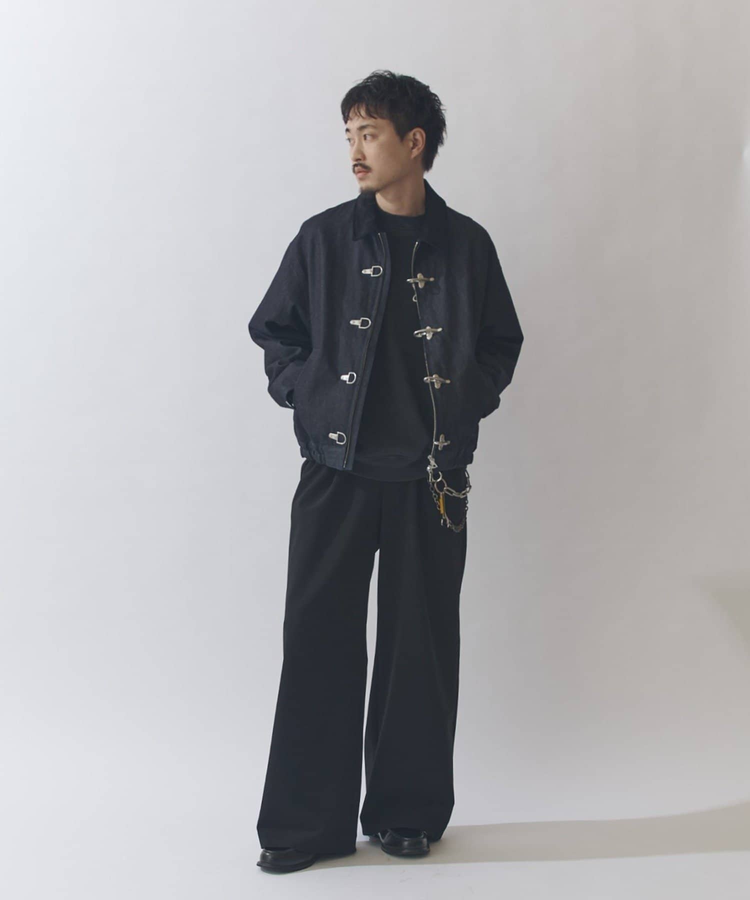 Lui's(ルイス) リジットデニムボンバーブルゾン