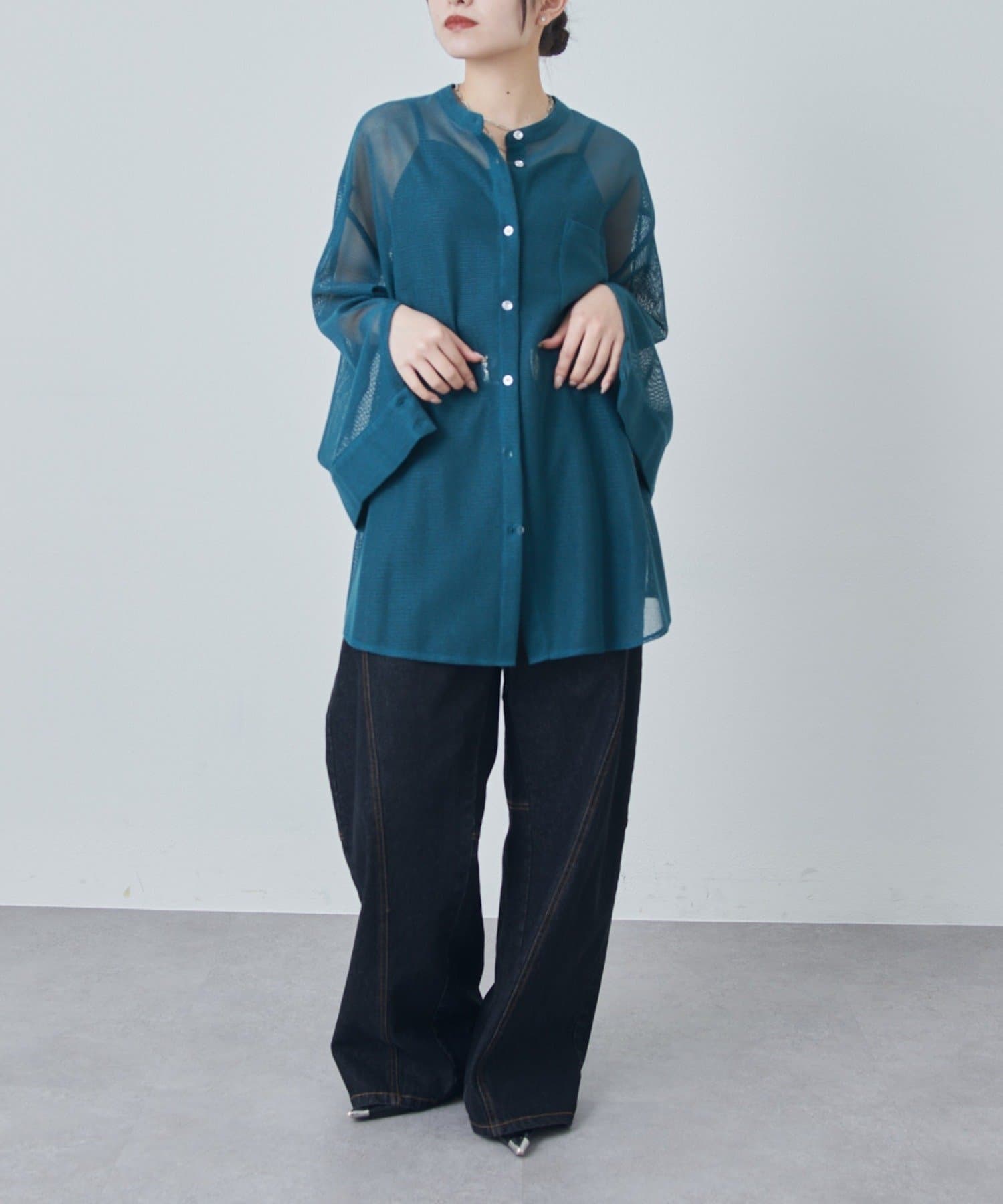 Lui's(ルイス) メッシュシアーシャツ