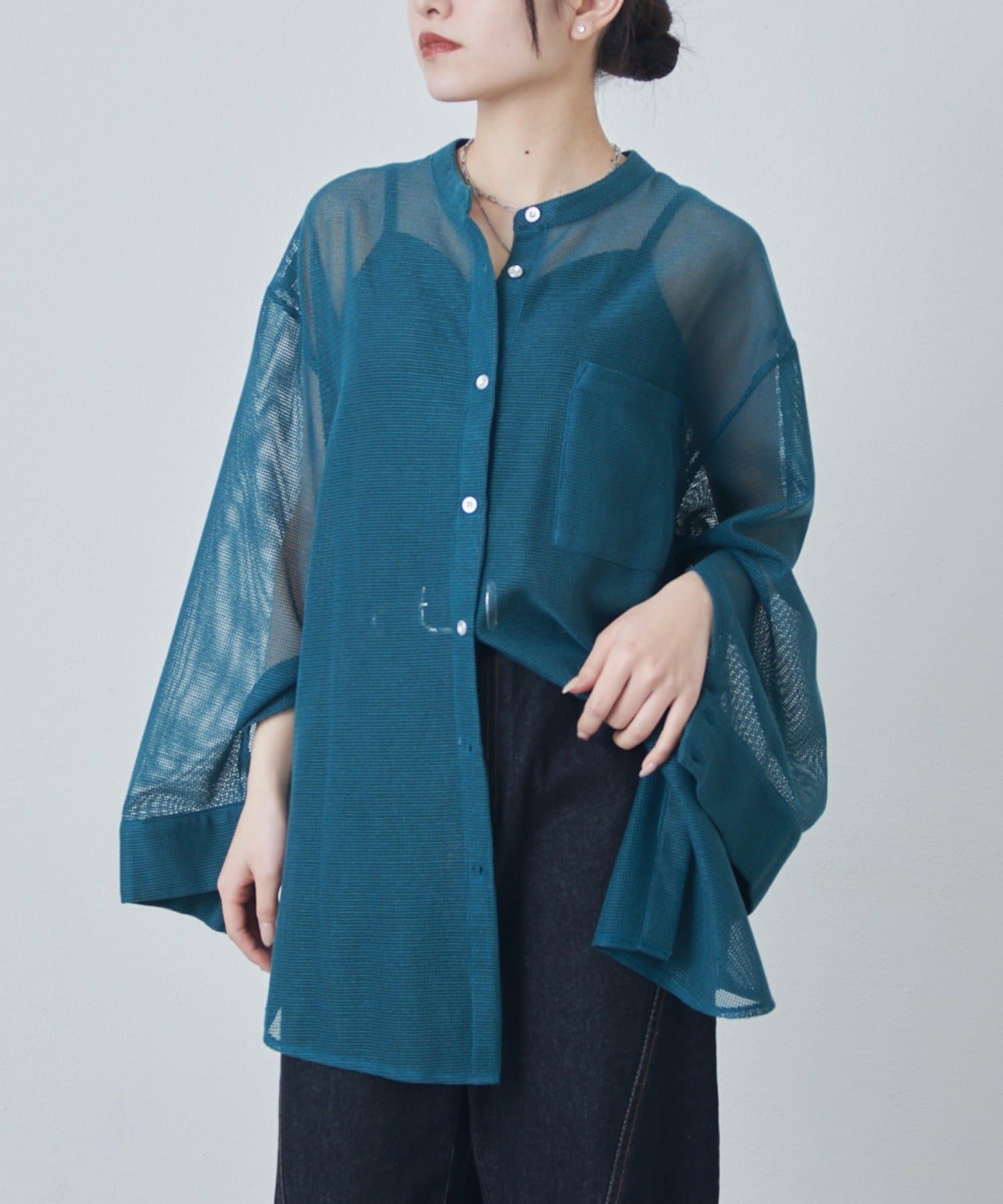 Lui's(ルイス) メッシュシアーシャツ