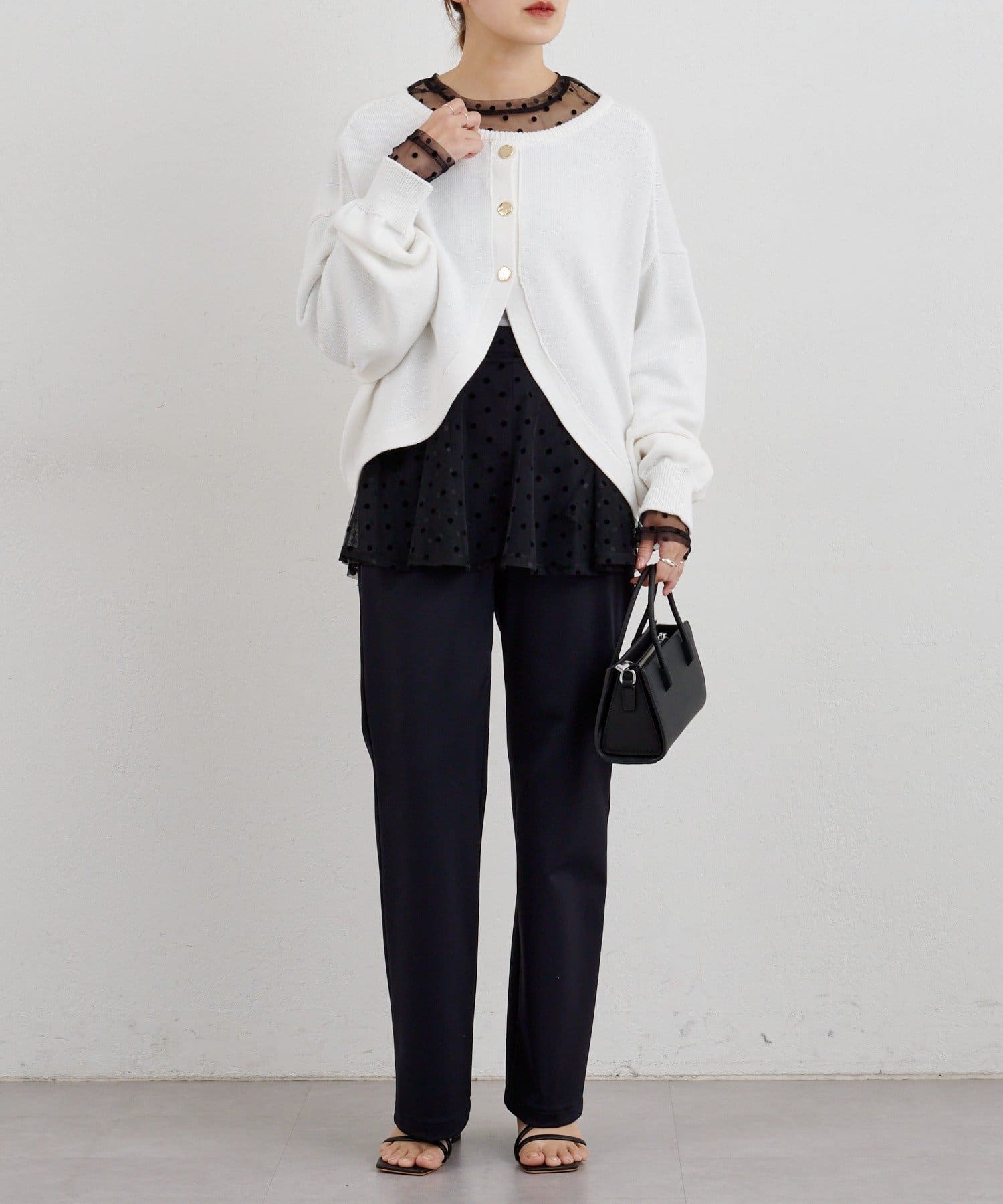 SHENERY(シーナリー) 【26SS予約】ドットチュールブラウス