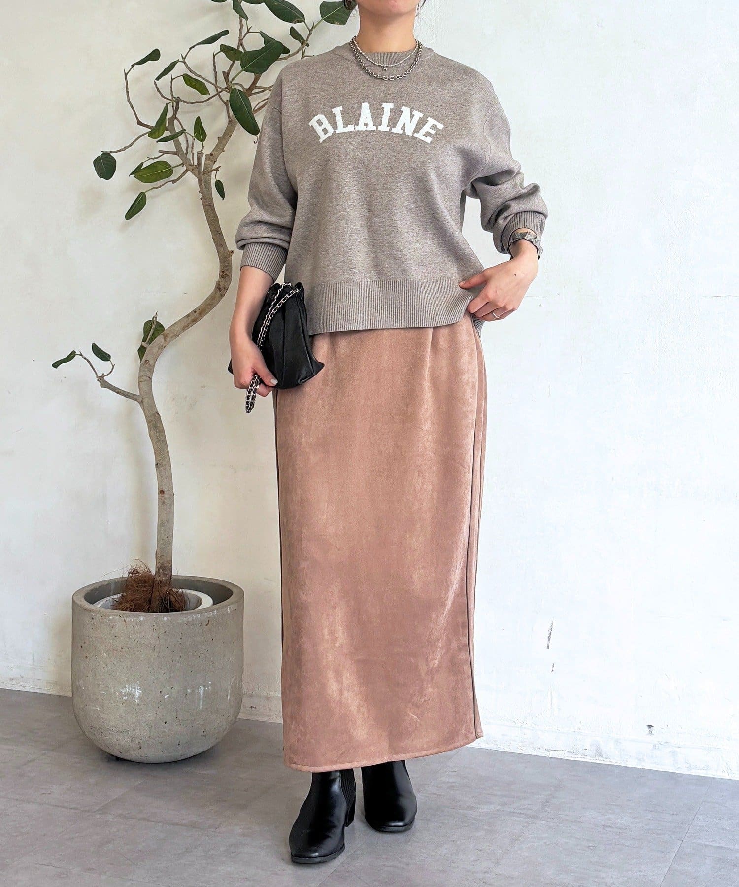 Croisiere(クロジエール) ロゴニットスエットプルオーバー