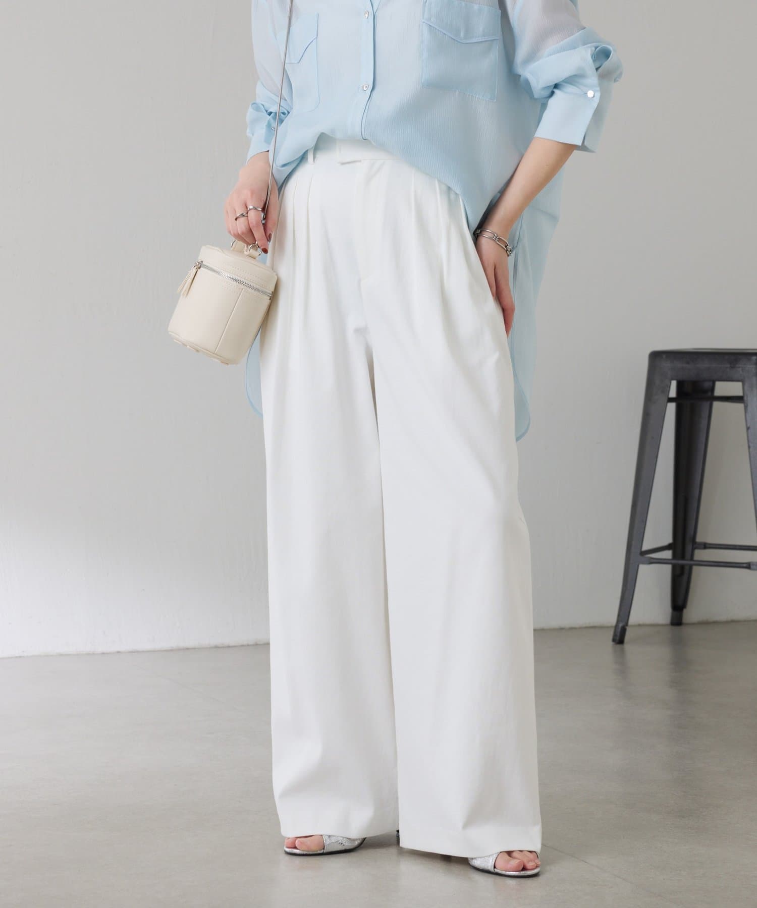 COLLAGE GALLARDAGALANTE(コラージュ ガリャルダガランテ) 【サイズ展開豊富/高機能】シェルタリング3タックパンツ