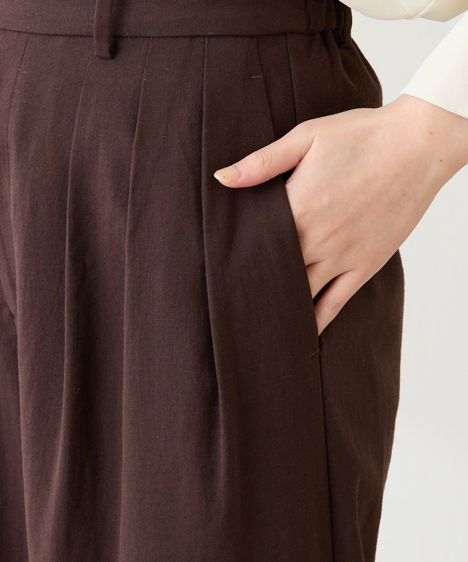 COLLAGE GALLARDAGALANTE(コラージュ ガリャルダガランテ) 【サイズ展開豊富/高機能】シェルタリング3タックパンツ