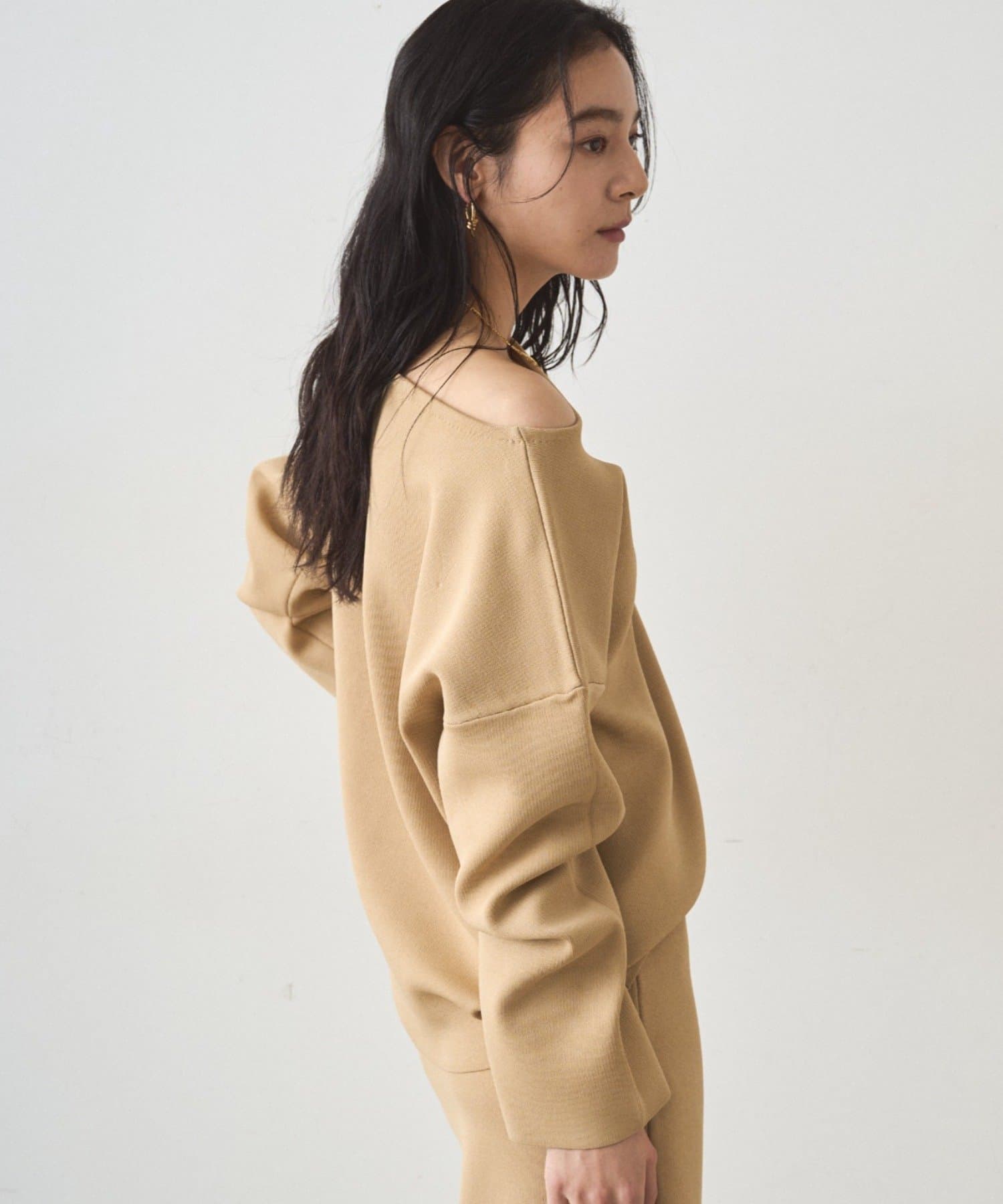 LOUNGEDRESS(ラウンジドレス) 総針ボートネックニット