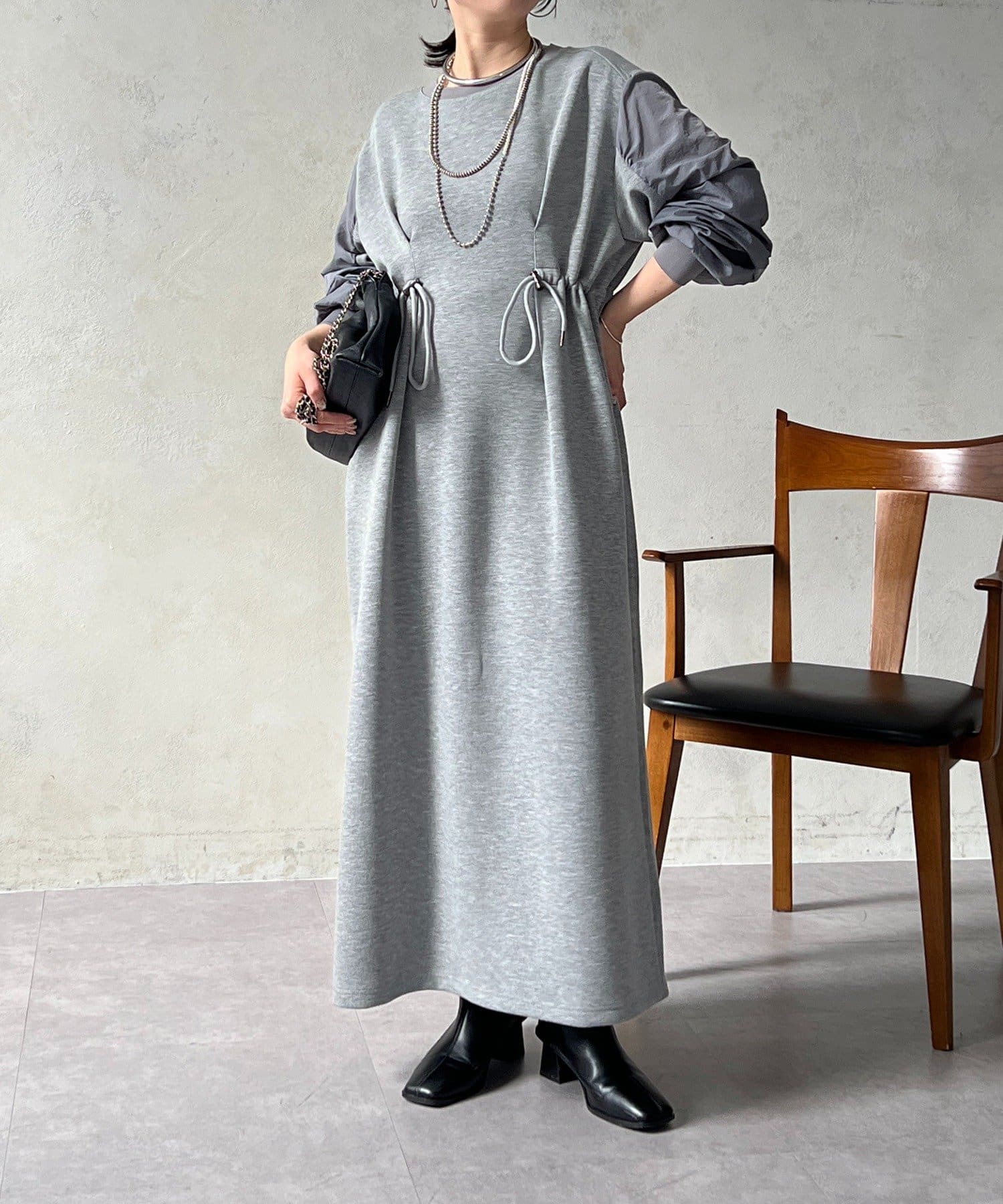 Croisiere(クロジエール) ドロストタックワンピース