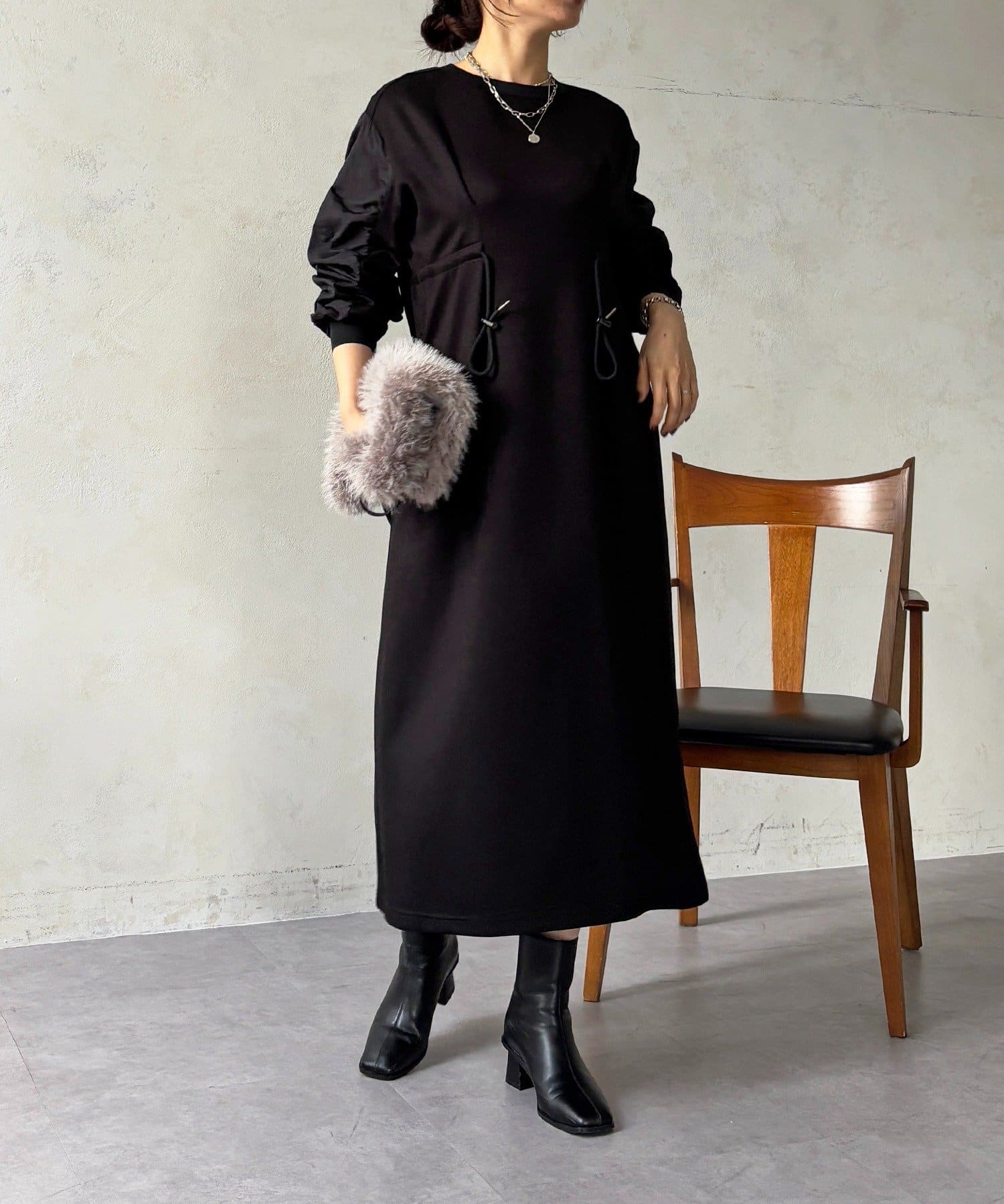 Croisiere(クロジエール) ドロストタックワンピース