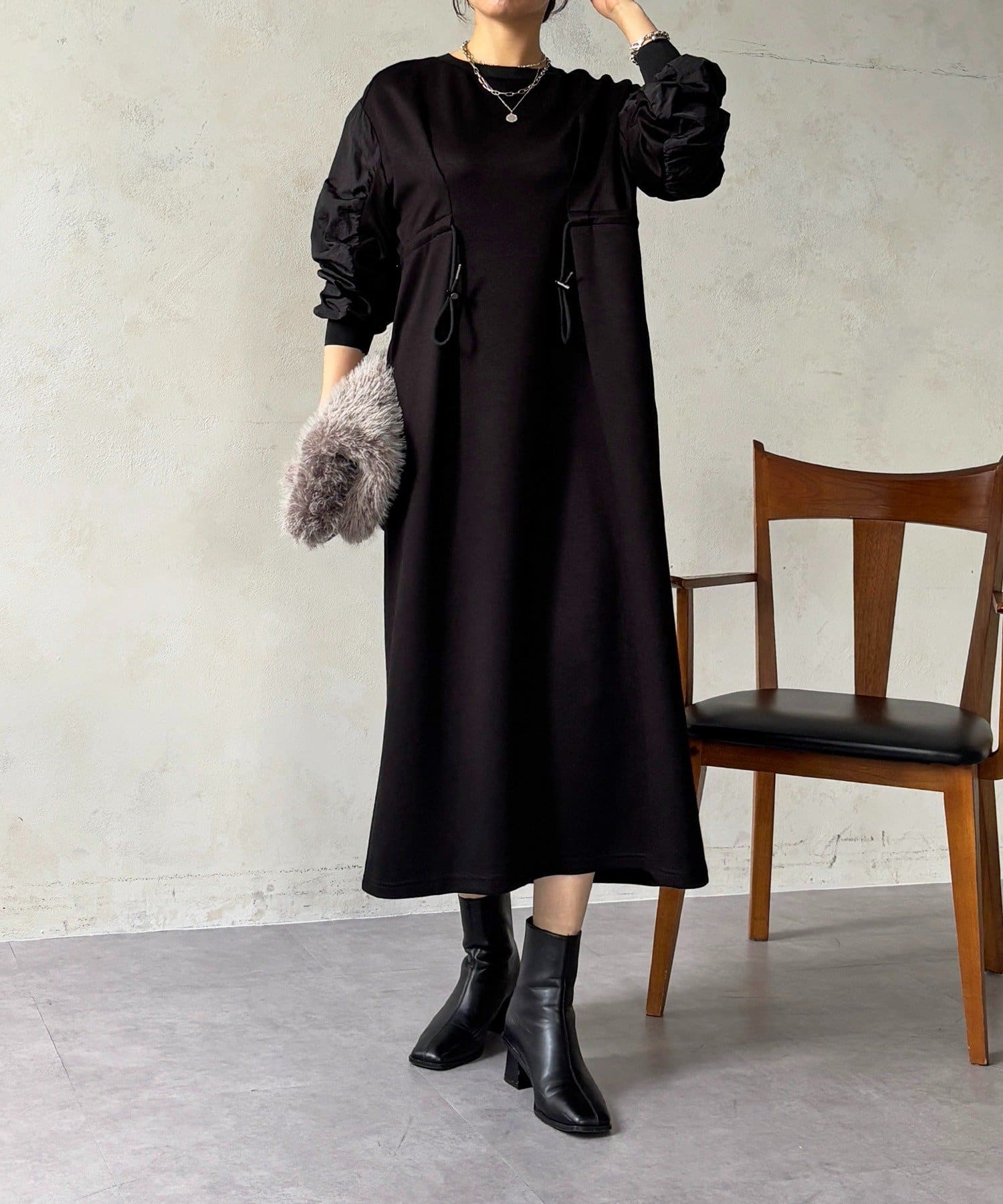 Croisiere(クロジエール) ドロストタックワンピース