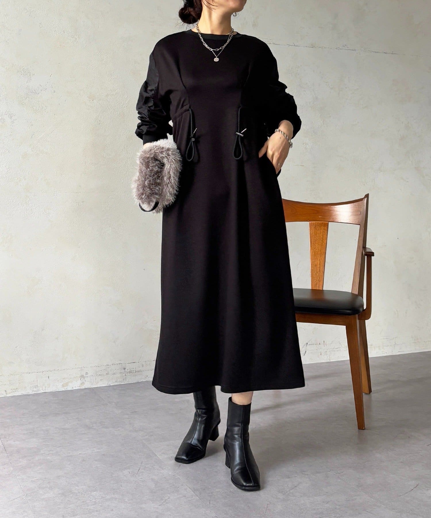 Croisiere(クロジエール) ドロストタックワンピース