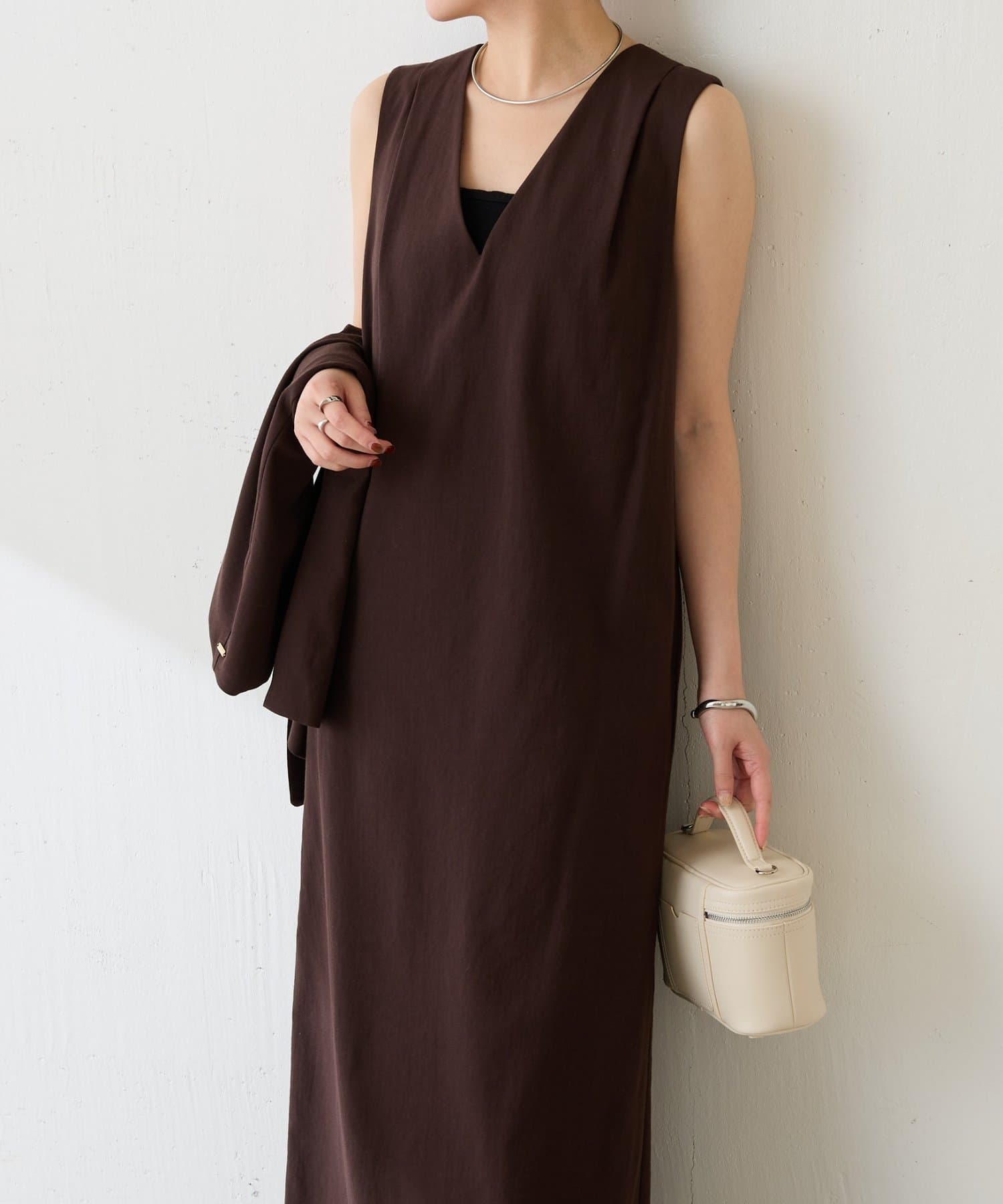 COLLAGE GALLARDAGALANTE(コラージュ ガリャルダガランテ) 【高機能素材】シェルタリングIラインワンピース