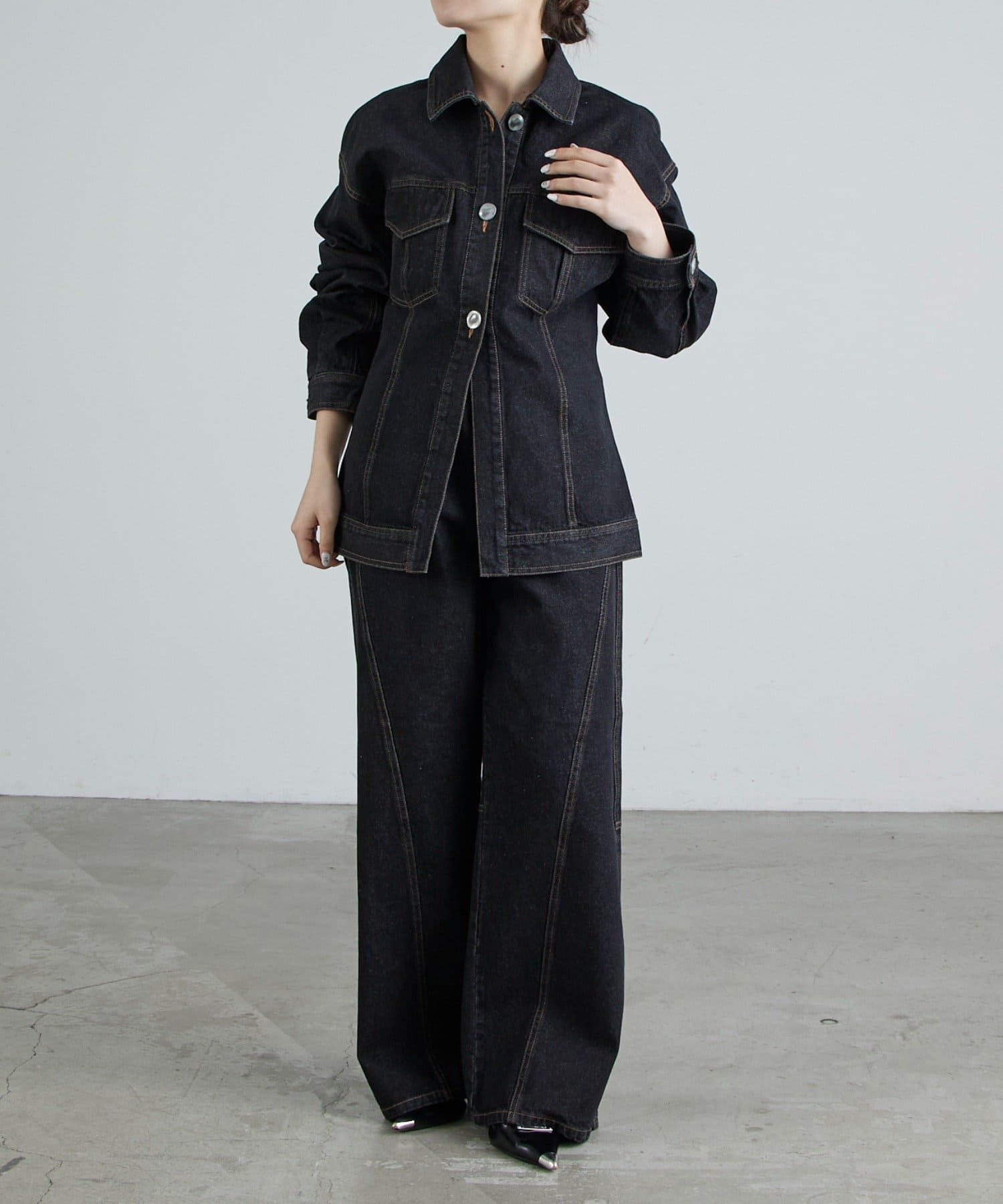 Lui's(ルイス) ウエストシェイプデニムジャケット