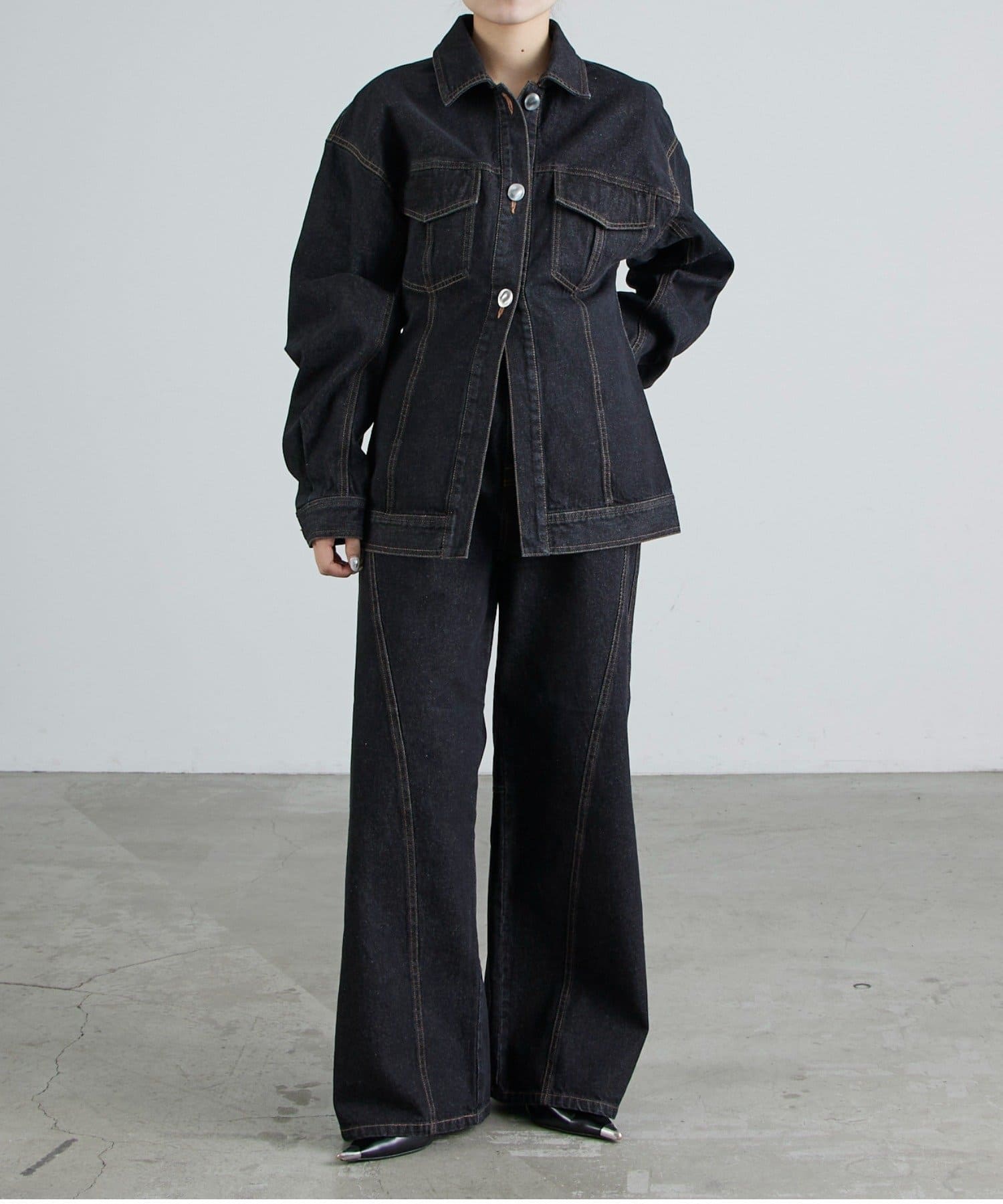 Lui's(ルイス) ウエストシェイプデニムジャケット