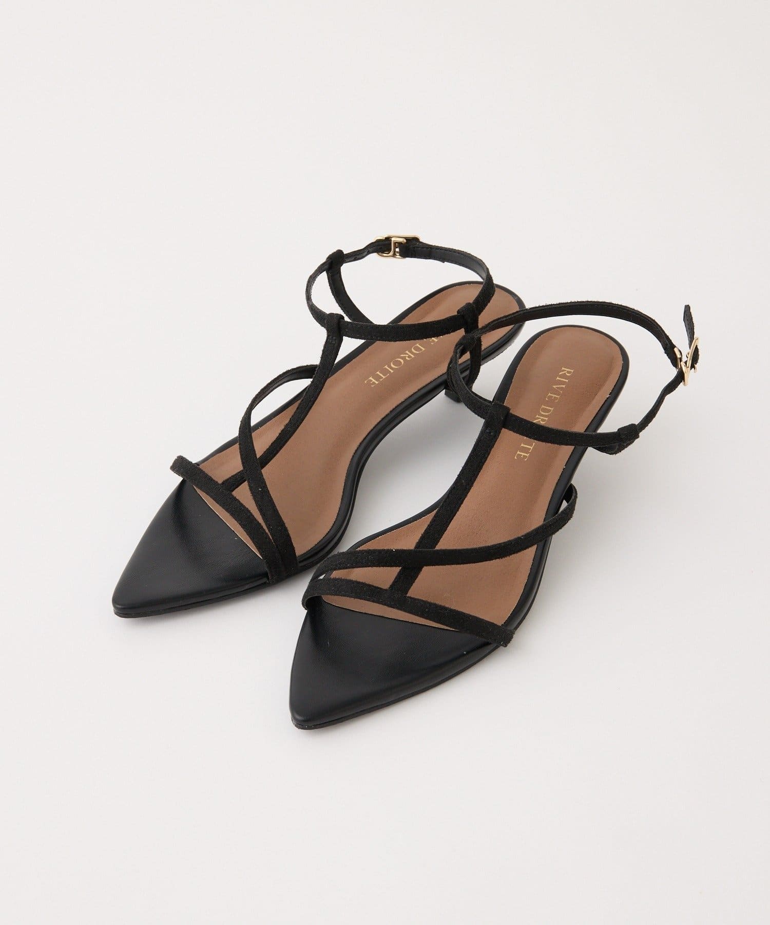 RIVE DROITE(リヴドロワ) 予約【抜け感】ポインテッドラインサンダル