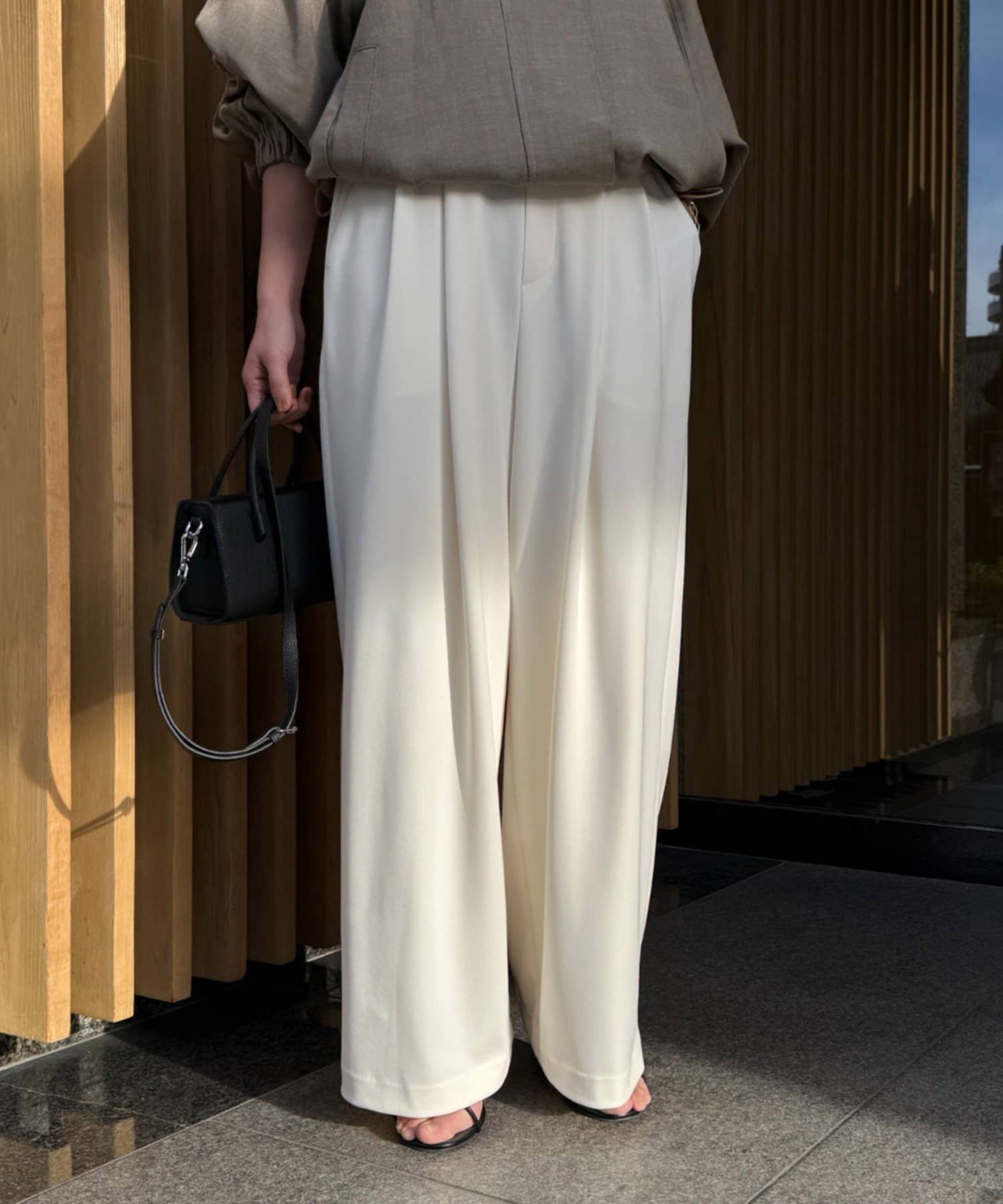 LOUNGEDRESS(ラウンジドレス) 【＠ld_risaコラボ】ジャージータックワイドパンツ