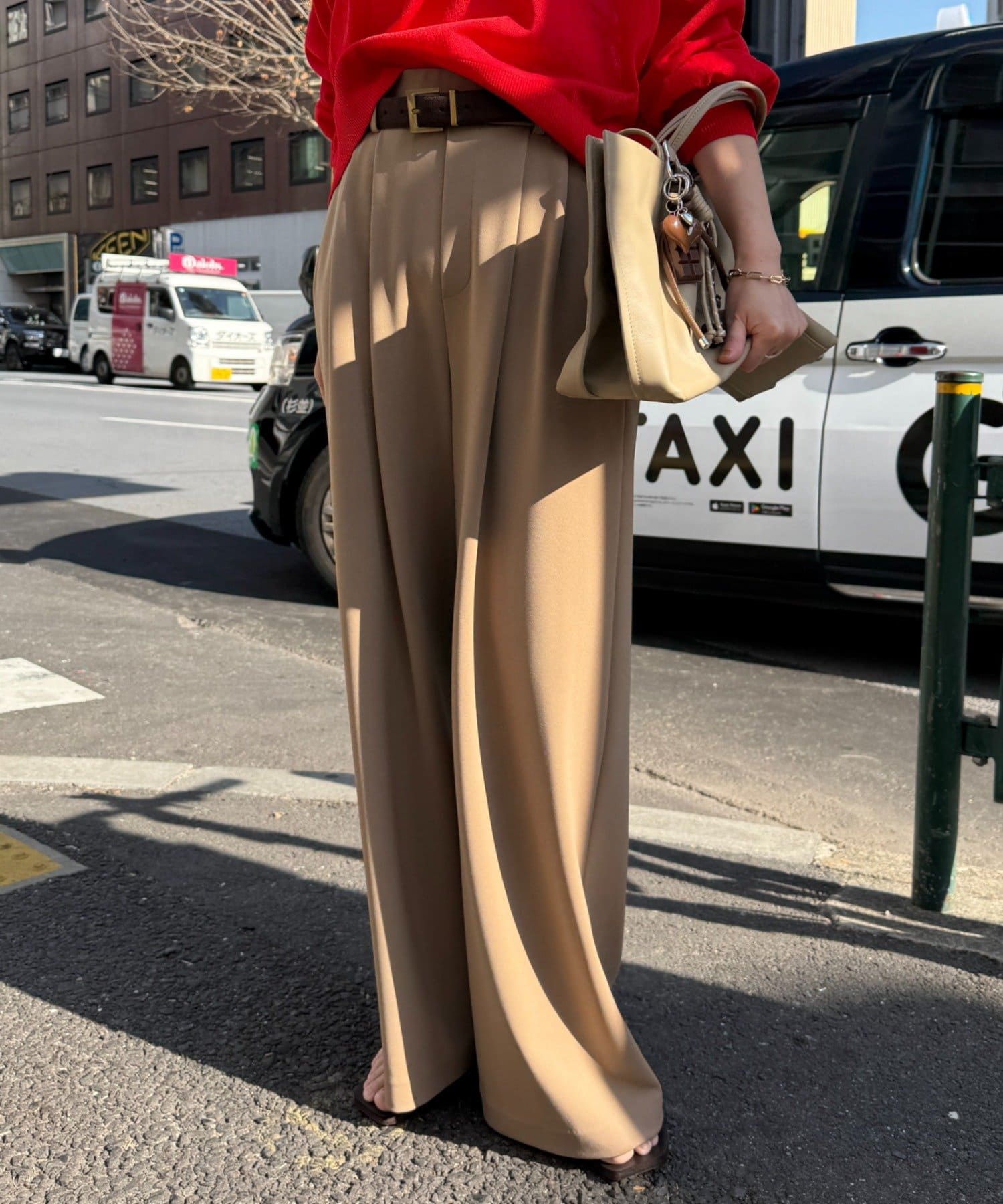 LOUNGEDRESS(ラウンジドレス) 【＠ld_risaコラボ】ジャージータックワイドパンツ