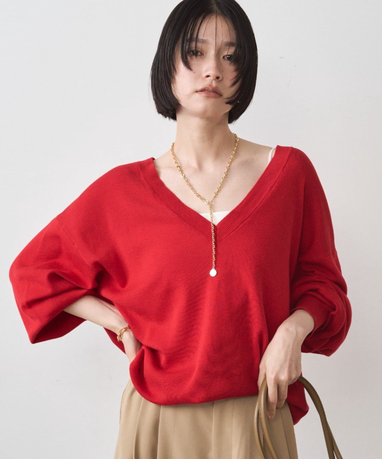 LOUNGEDRESS(ラウンジドレス) ディープVニット