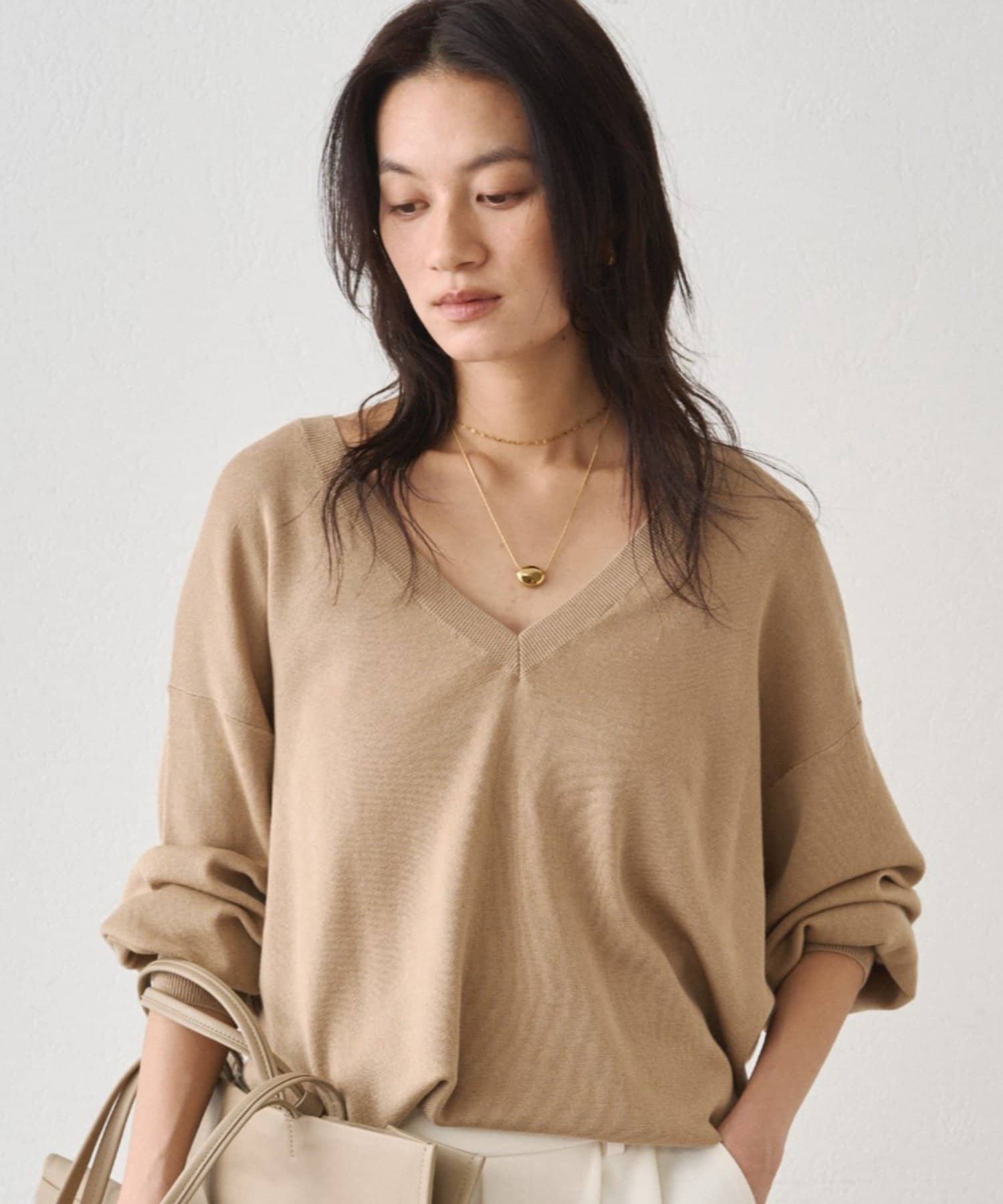 LOUNGEDRESS(ラウンジドレス) ディープVニット