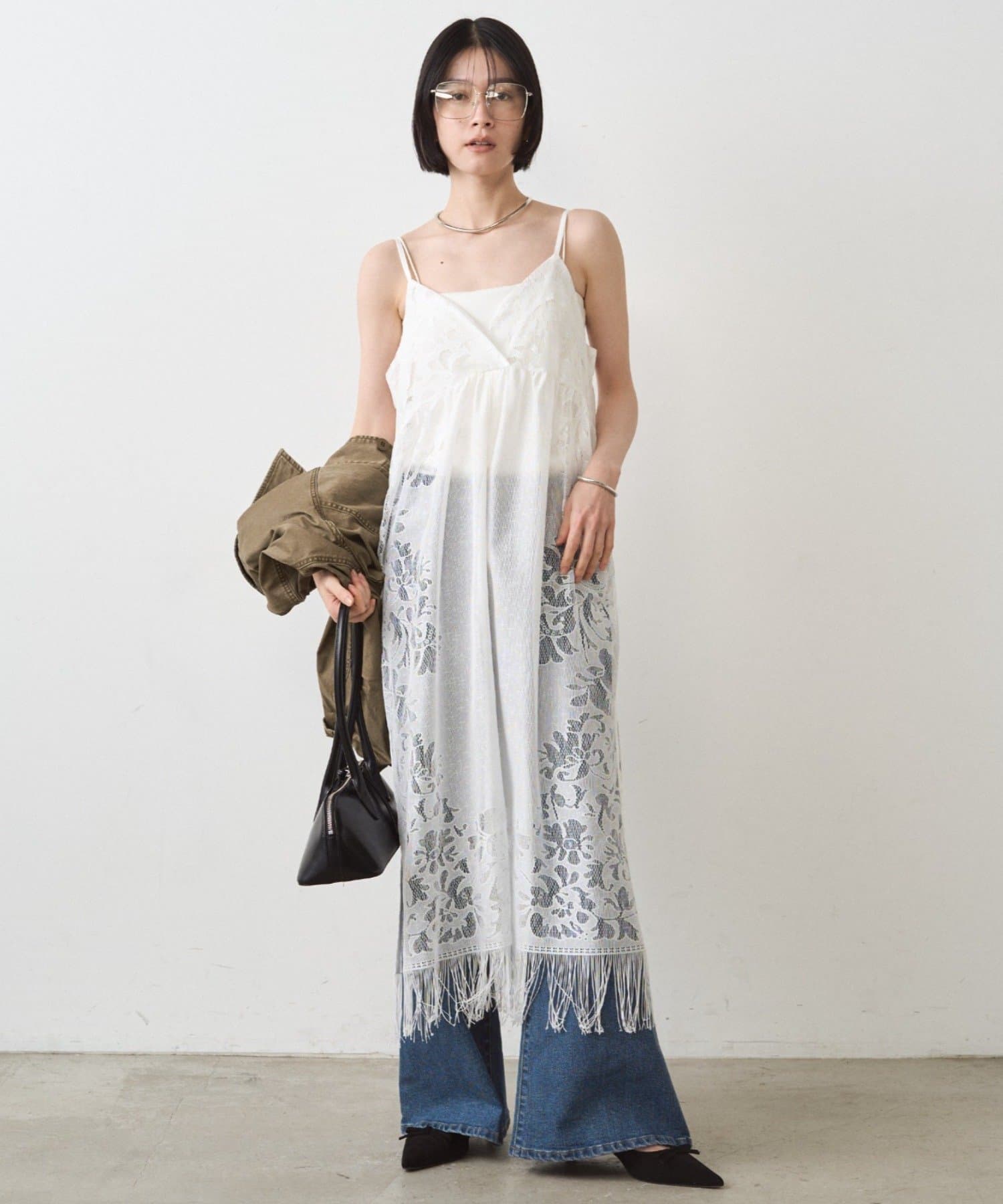 LOUNGEDRESS(ラウンジドレス) レースキャミワンピース