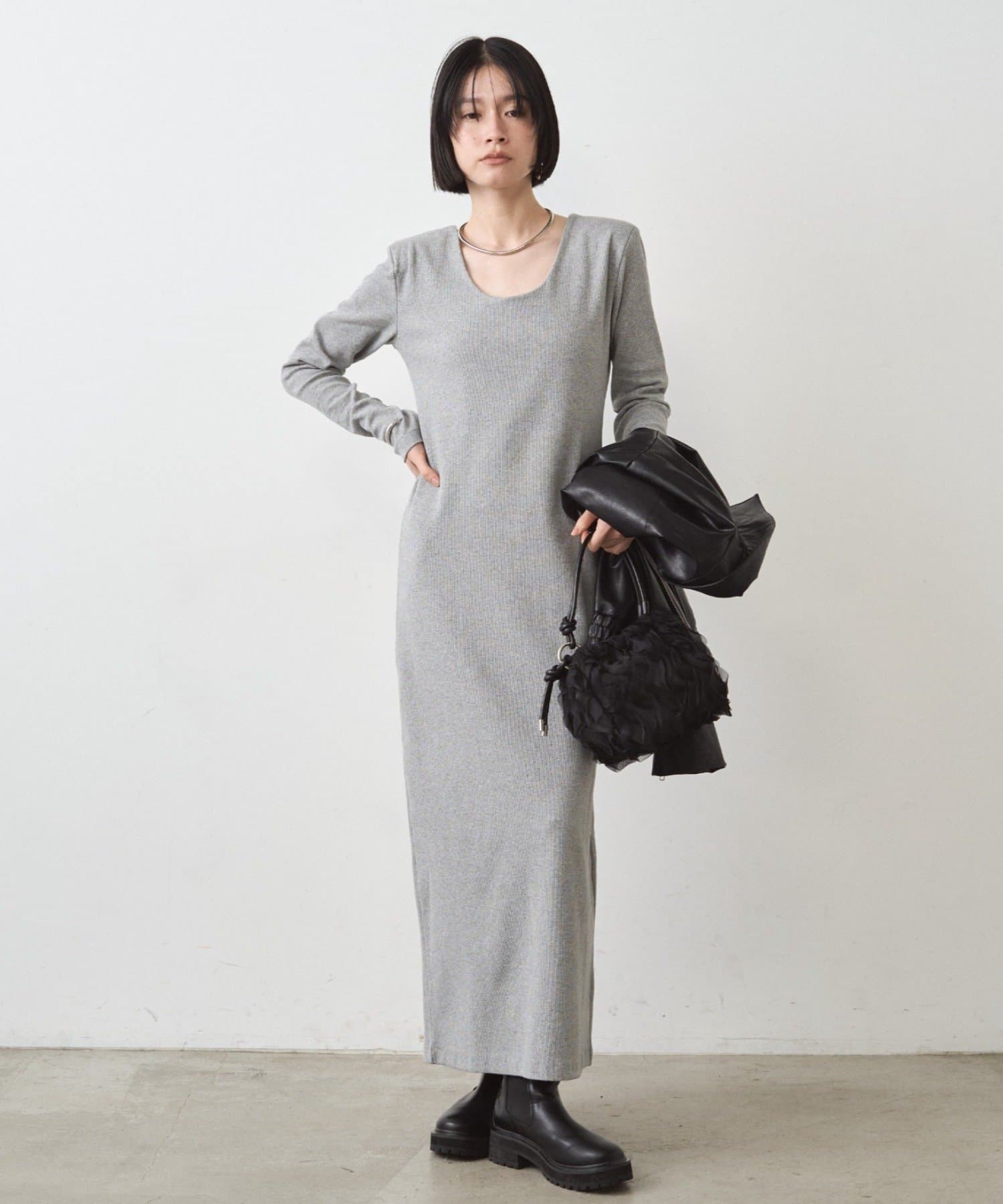 LOUNGEDRESS(ラウンジドレス) パワショルカットワンピース