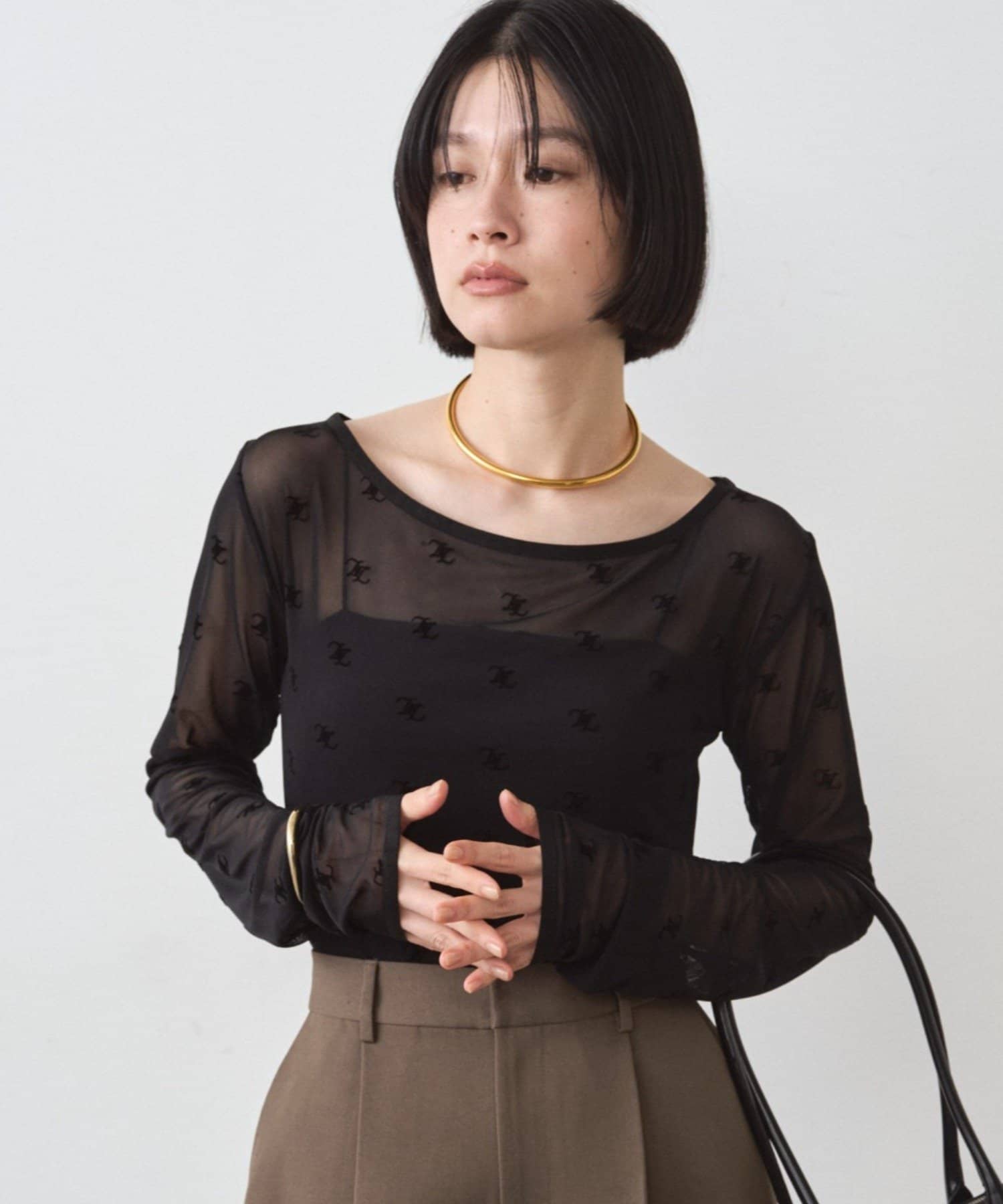 LOUNGEDRESS(ラウンジドレス) モノグラムシアープルオーバー