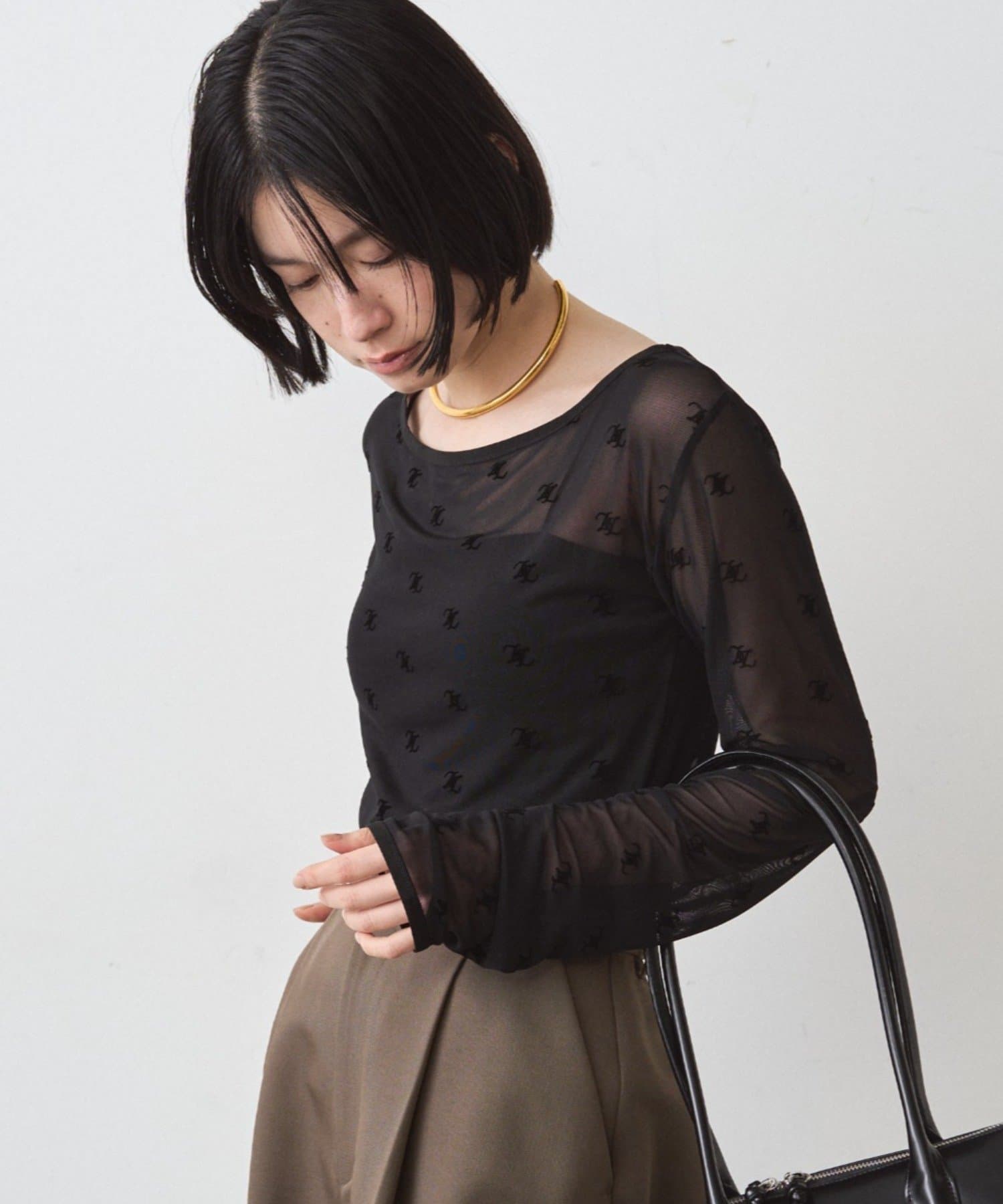 LOUNGEDRESS(ラウンジドレス) モノグラムシアープルオーバー