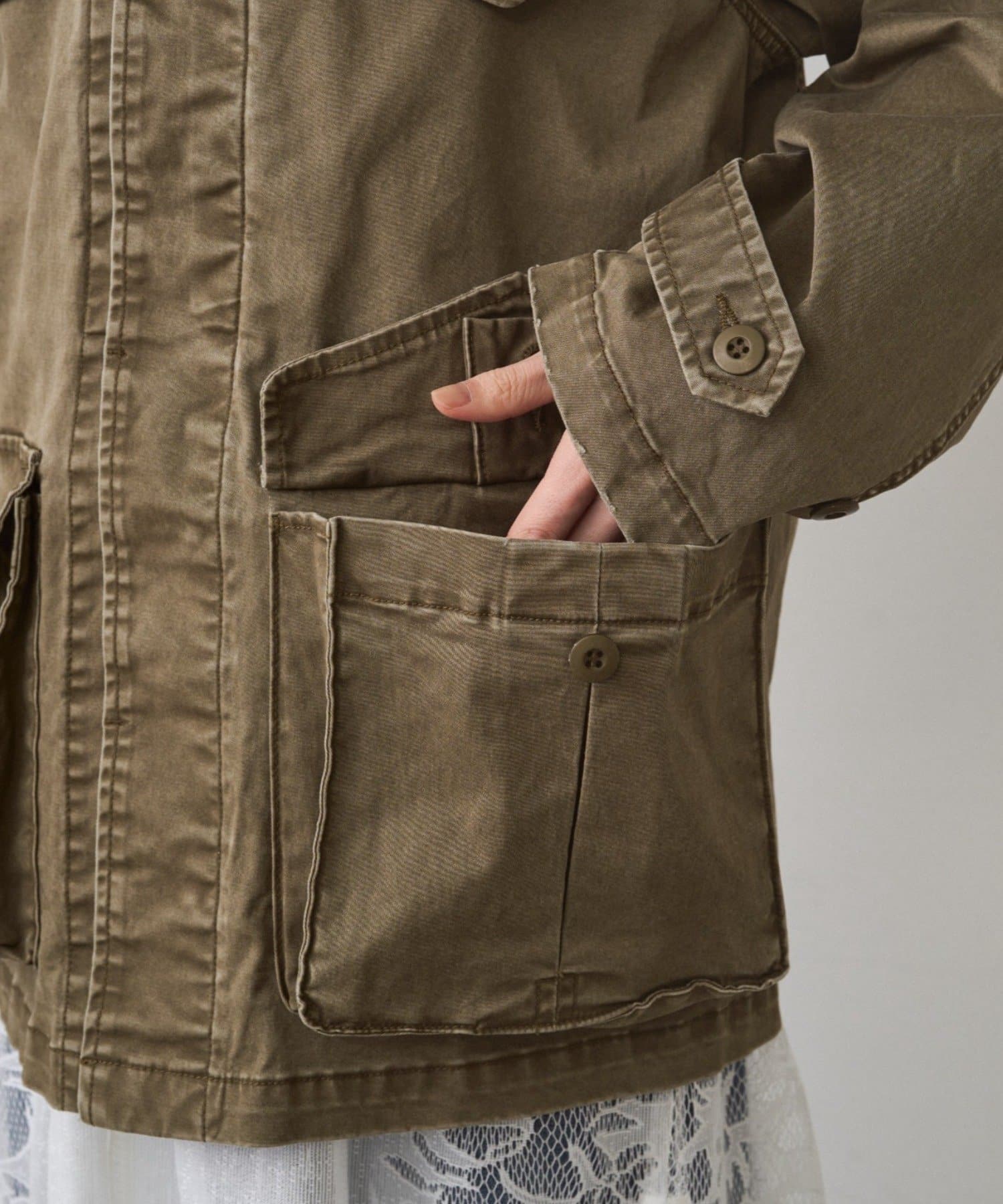 LOUNGEDRESS(ラウンジドレス) 【JAPAN MADE】ヴィンテージライクミリタリージャケット