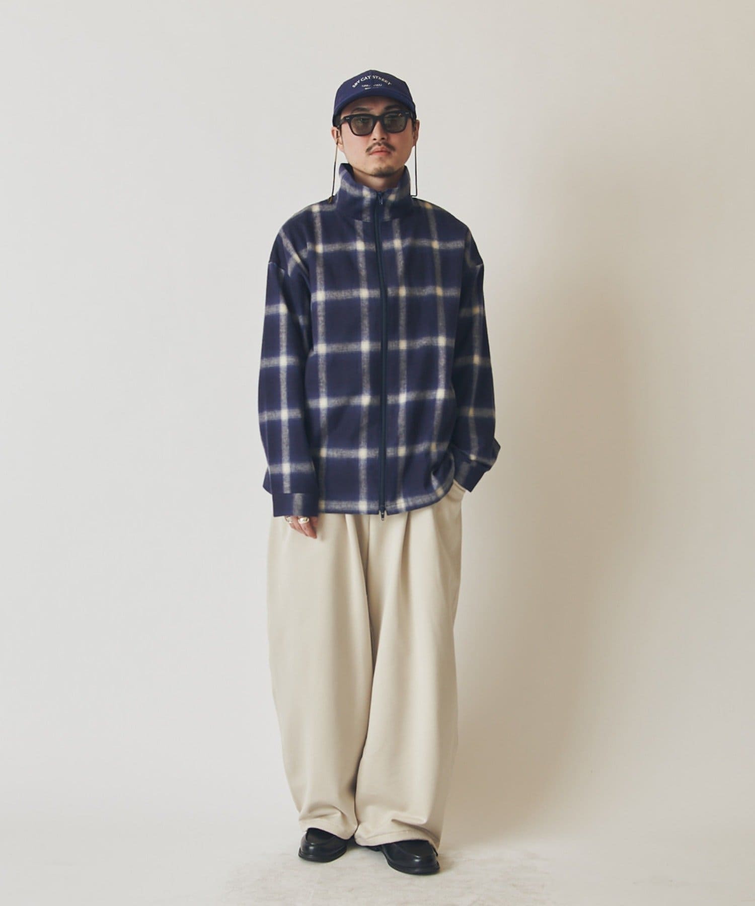 Lui's(ルイス) 【CHEMISE】 スタンドカラー オンブレーシャツジャケット