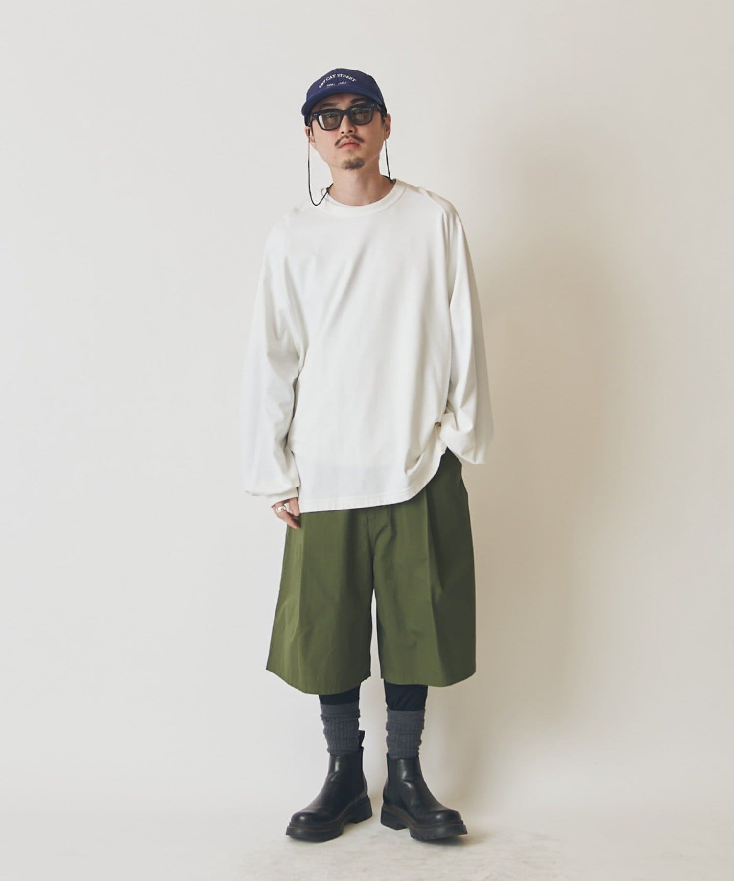 Lui's(ルイス) 【CHEMISE】 ミリタリーワイドショートパンツ