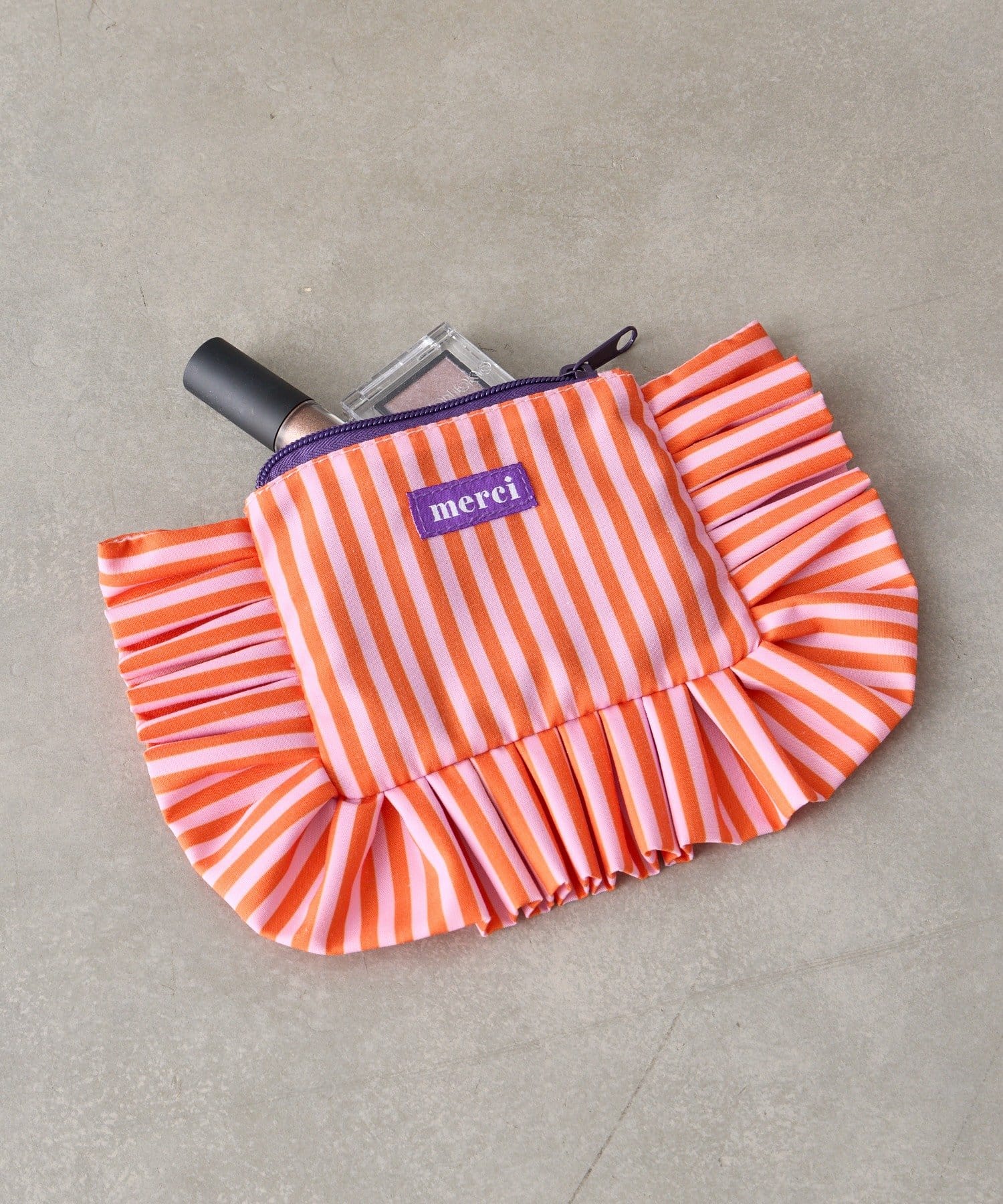 BIRTHDAY BAR(バースデイバー) ストライプコットンポーチS