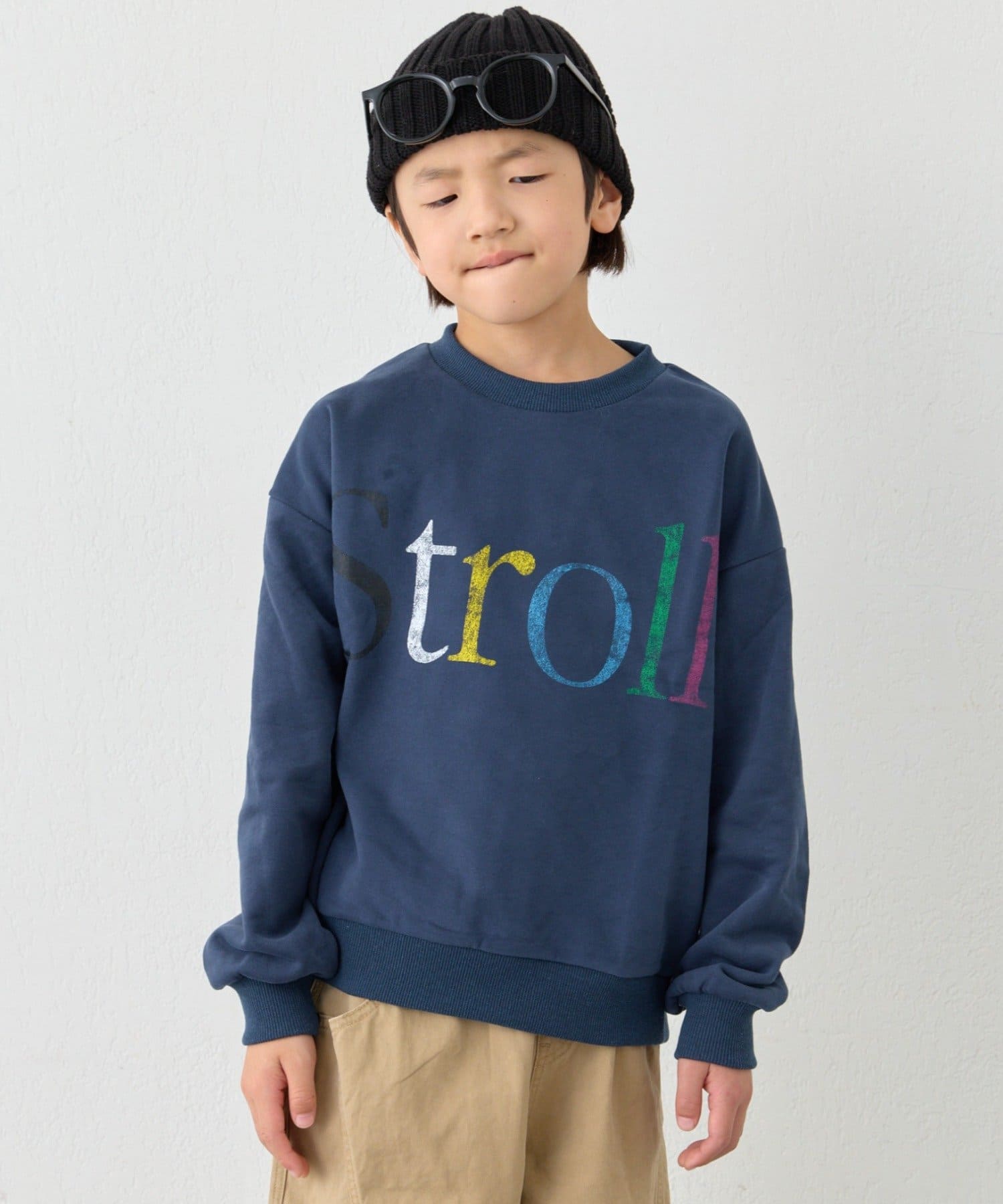 CIAOPANIC TYPY(チャオパニックティピー) 【KIDS】《ユニセックス》ミニ裏毛かすれカラーロゴオーバースウェット(ジュニアサイズあり)