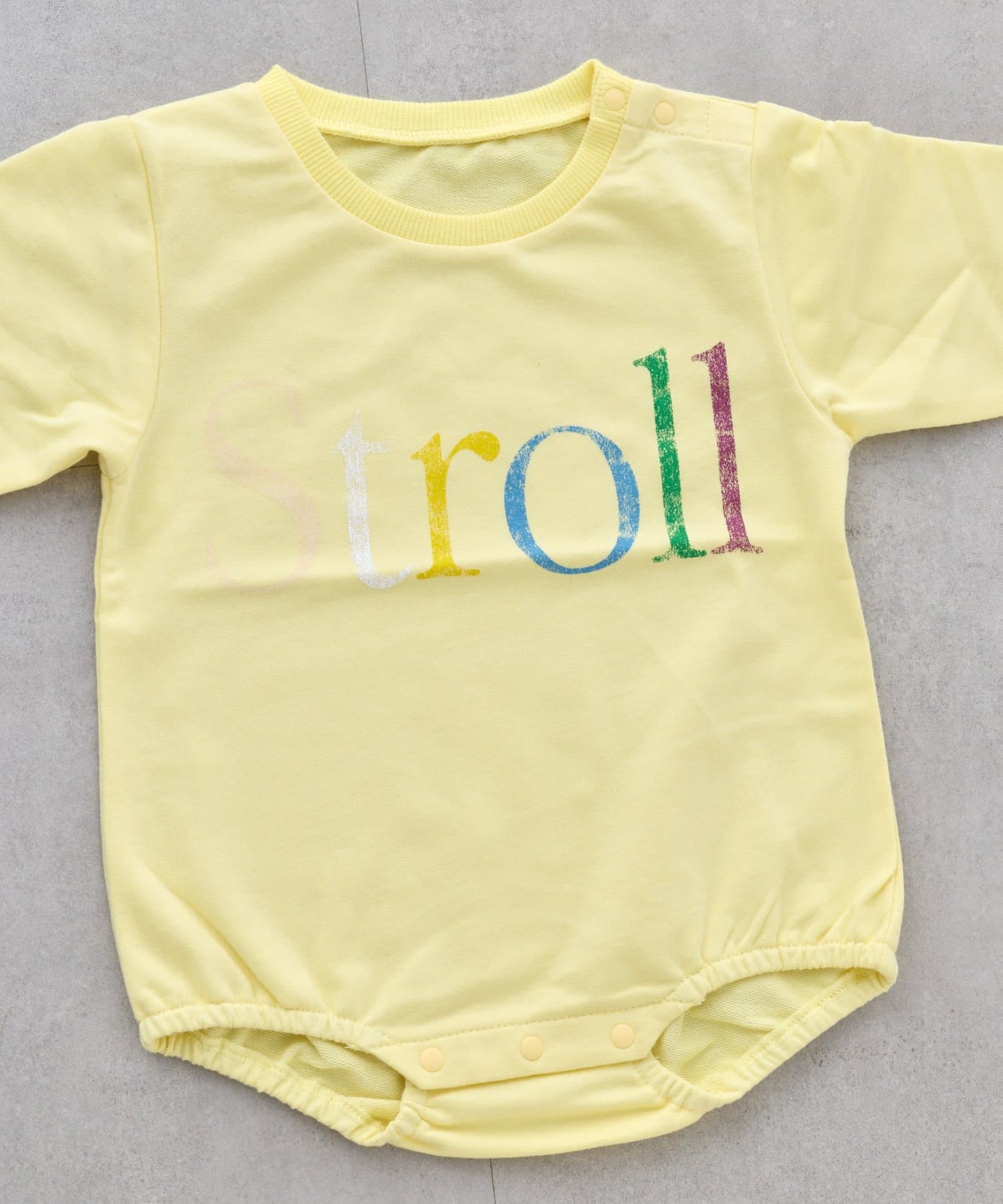 CIAOPANIC TYPY(チャオパニックティピー) 【BABY】ミニ裏毛かすれカラーロゴロンパース