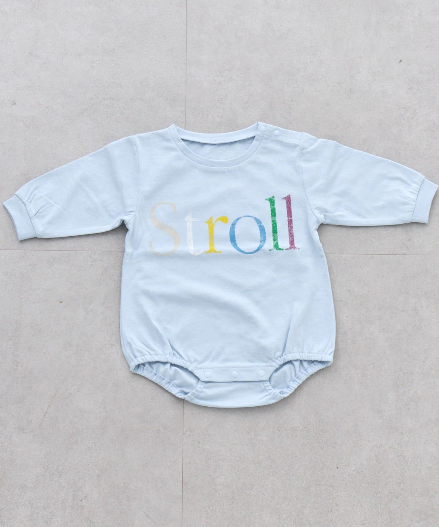 CIAOPANIC TYPY(チャオパニックティピー) 【BABY】ミニ裏毛かすれカラーロゴロンパース