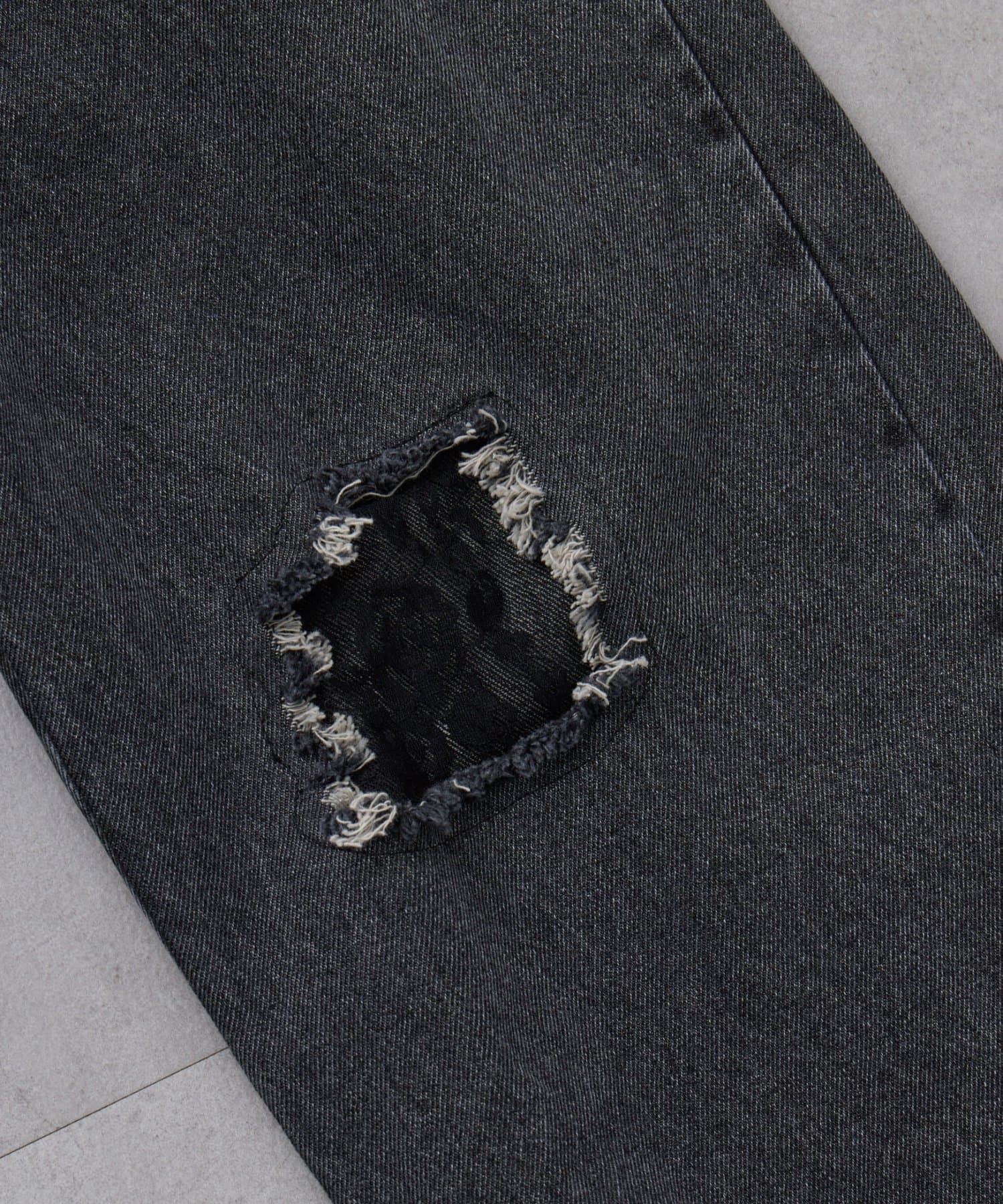 CIAOPANIC TYPY(チャオパニックティピー) 【KIDS】《ジュニアサイズあり》レースパッチワークデニム(ウエスト調整可能)