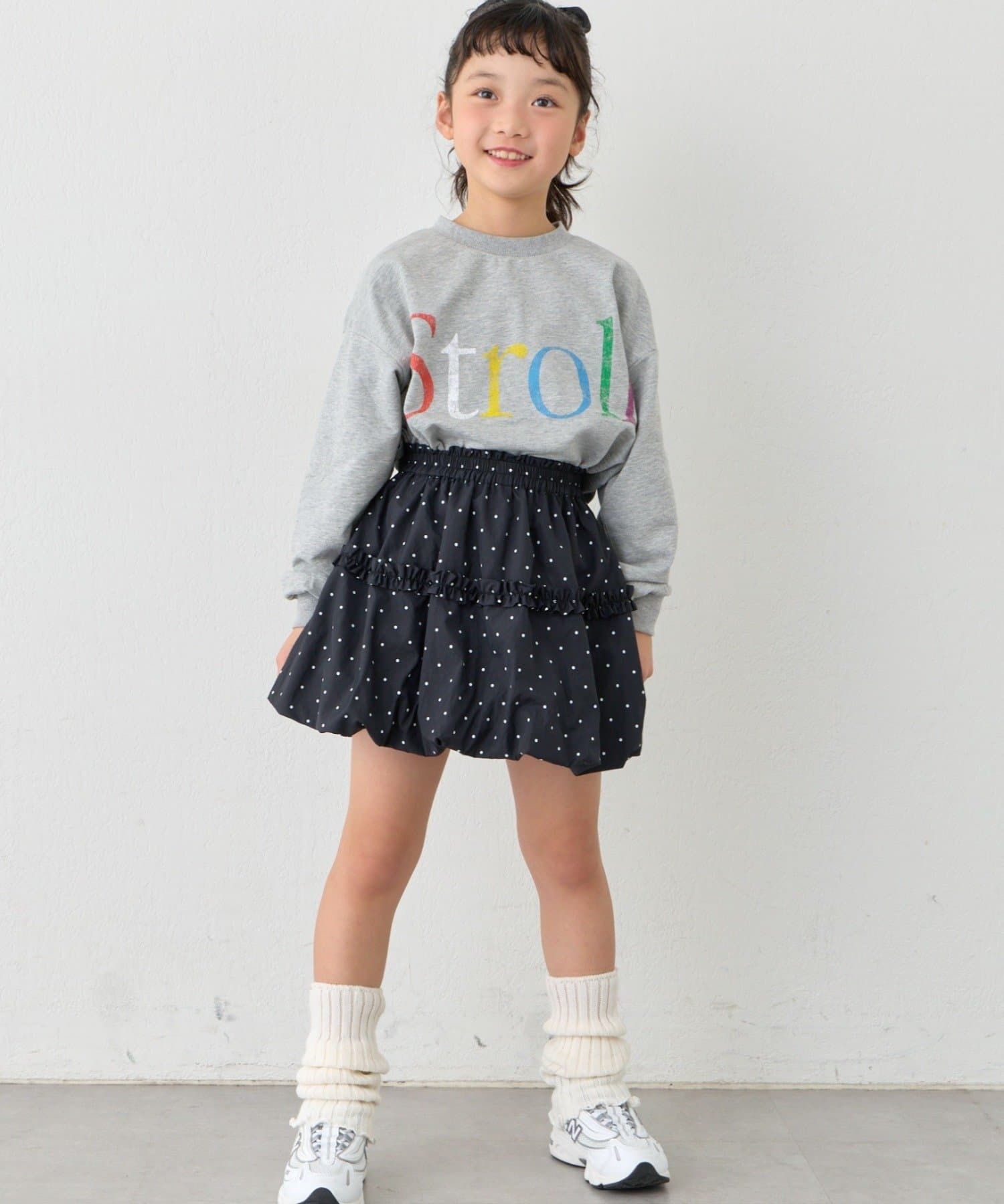 CIAOPANIC TYPY(チャオパニックティピー) 【KIDS】《ジュニアサイズあり》ドット/ギンガムティアードバルーンミニスカート