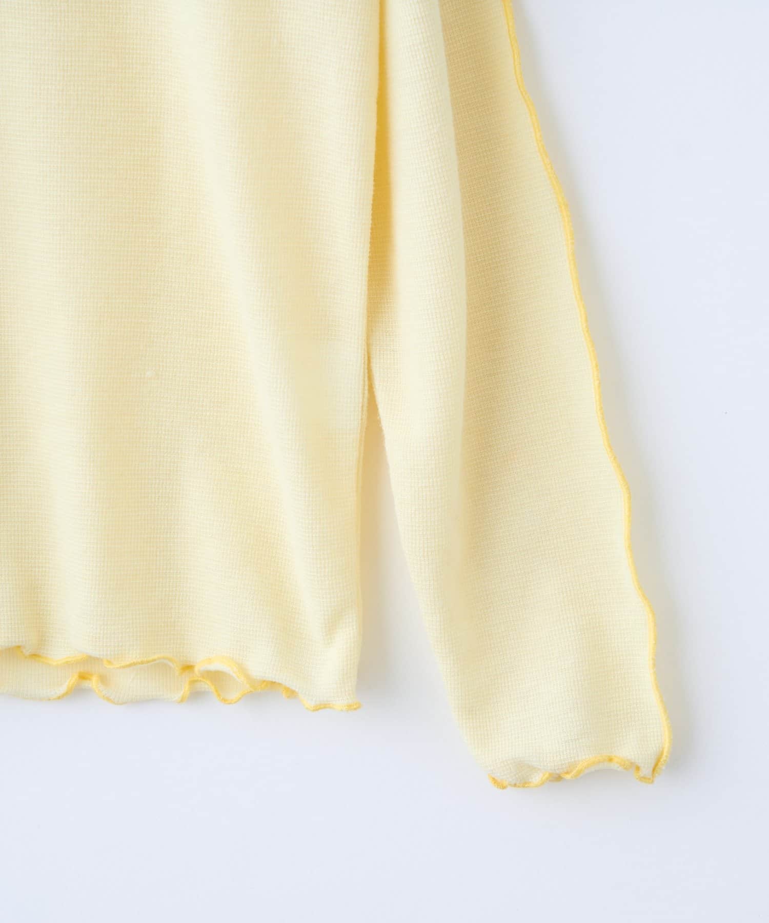 CIAOPANIC TYPY(チャオパニックティピー) 【KIDS】シアーワッフルフードロンTEE《ジュニアサイズあり》