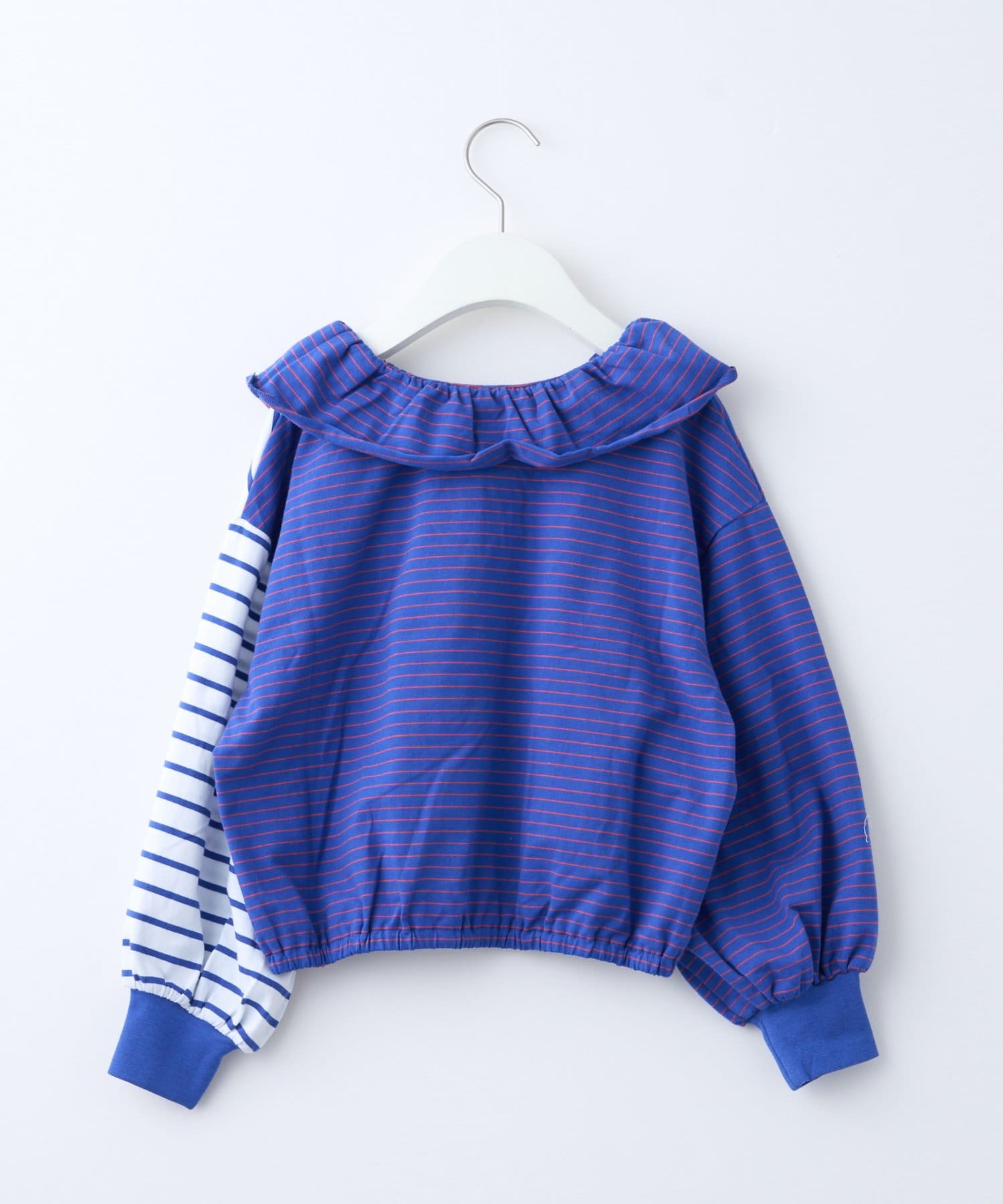 CIAOPANIC TYPY(チャオパニックティピー) 【KIDS】《ジュニアサイズあり》リメイク風フリルボーダートップス