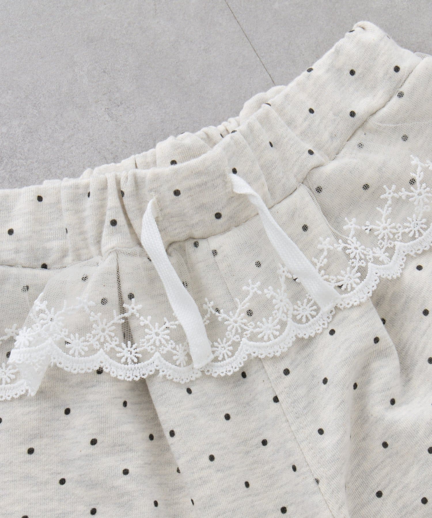 CIAOPANIC TYPY(チャオパニックティピー) ≪26SS展示会アイテム≫【KIDS】《ジュニアサイズあり》ウエストレースドットスウェットパンツ