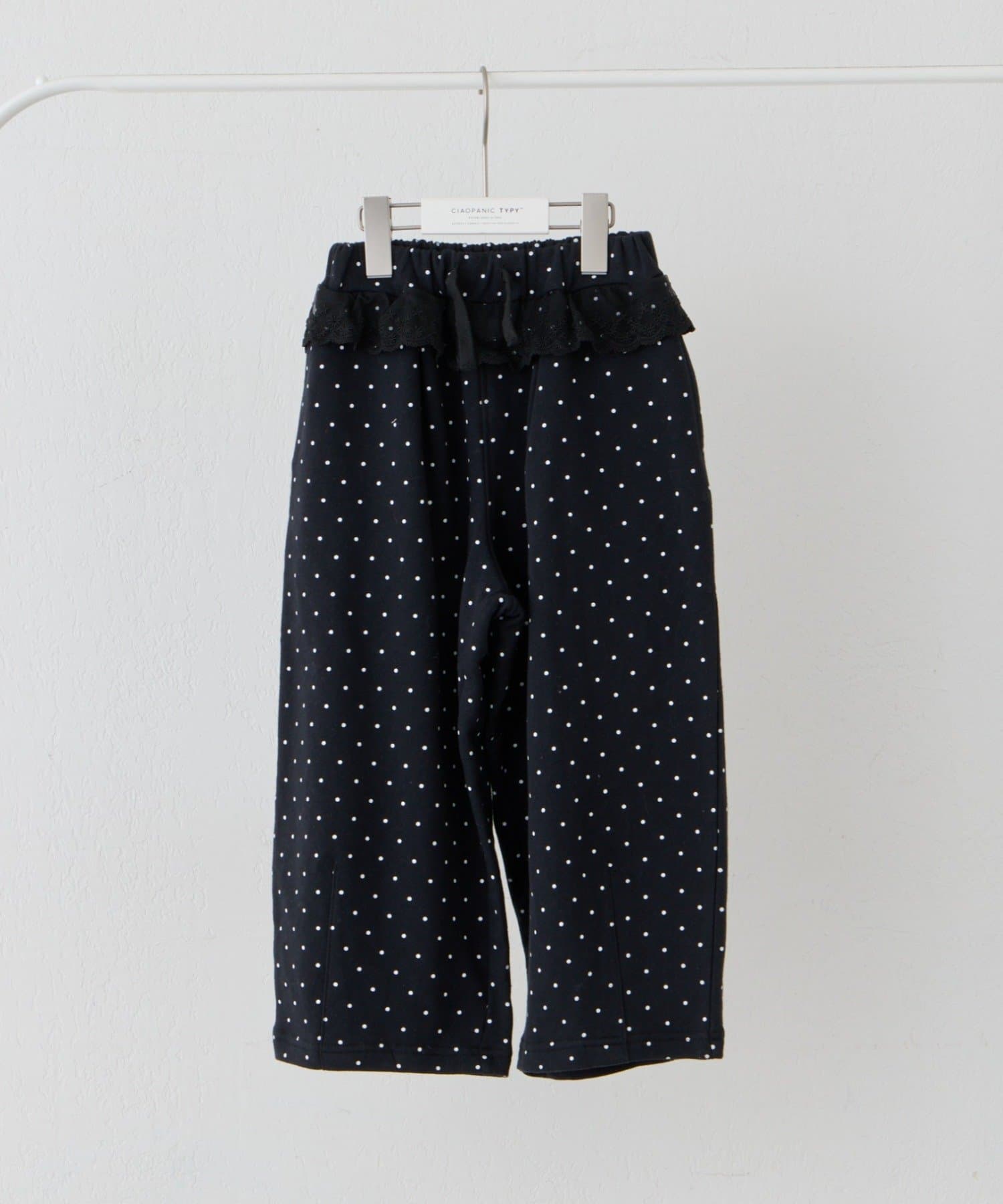 CIAOPANIC TYPY(チャオパニックティピー) 【KIDS】《ジュニアサイズあり》ウエストレースドットスウェットパンツ