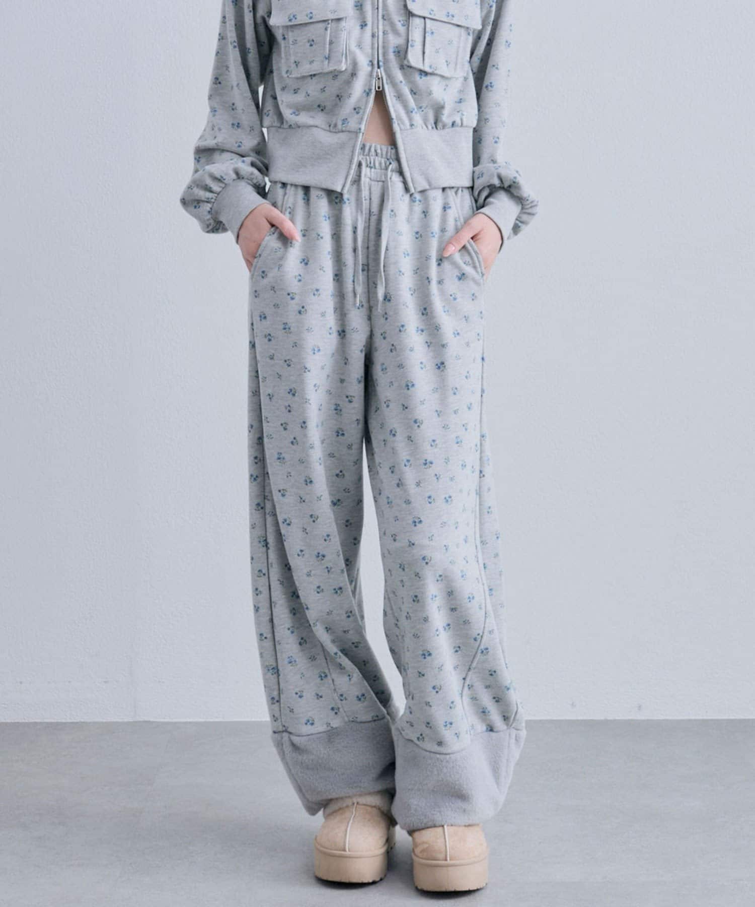 NICE CLAUP / OLIVE des OLIVE OUTLET(ナイスクラップ  / オリーブ デ オリーブ アウトレット) 【OLIVE des OLIVE】ファー付きスウェットパンツ