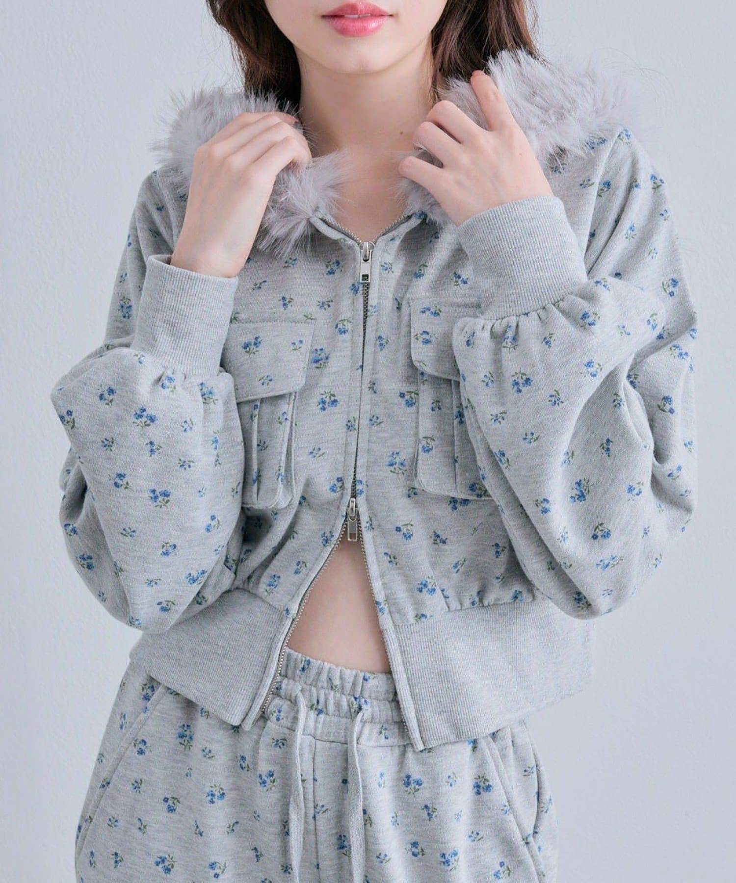 NICE CLAUP / OLIVE des OLIVE OUTLET(ナイスクラップ  / オリーブ デ オリーブ アウトレット) 【OLIVE des OLIVE】ZIPパーカー