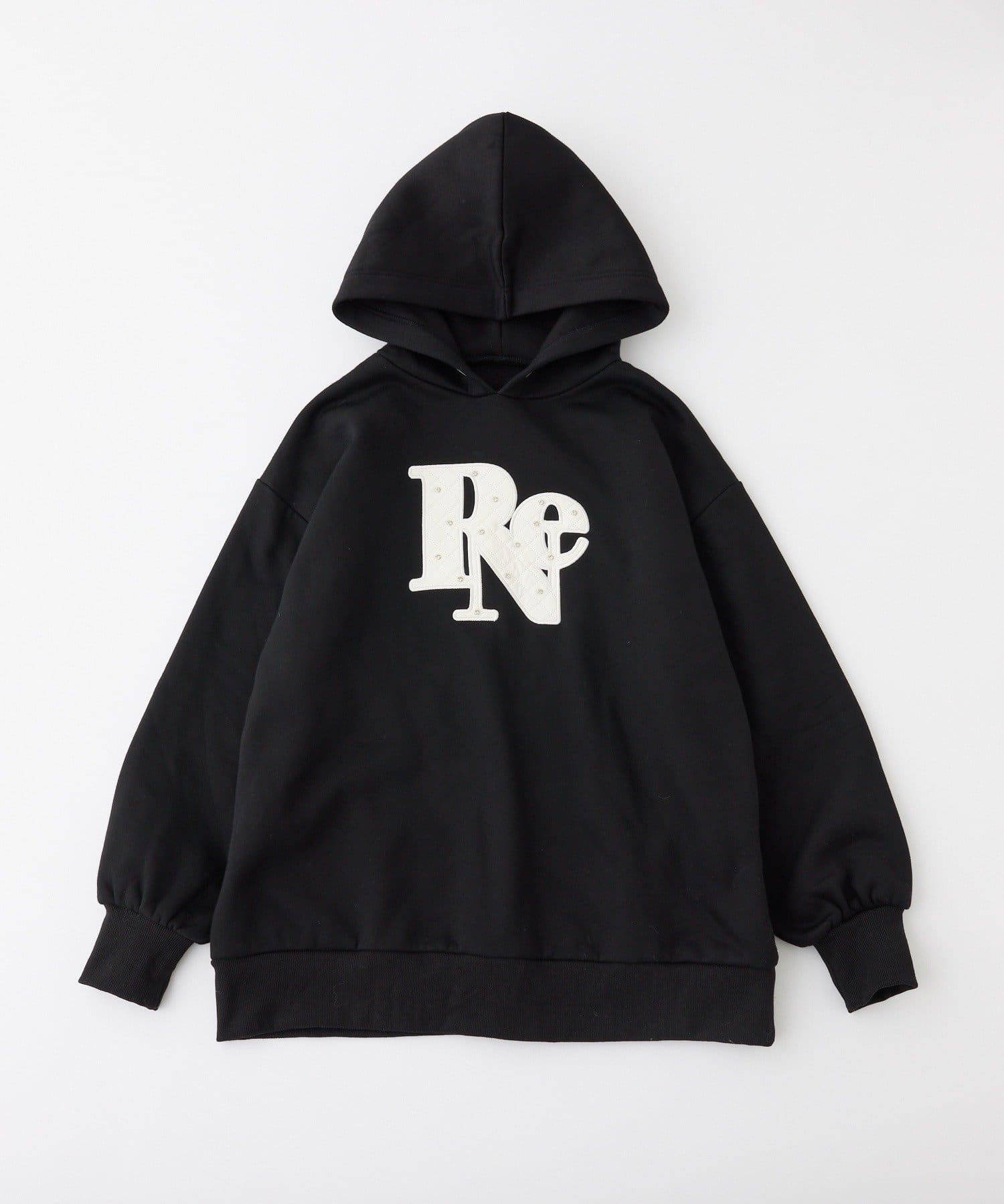 one after another NICE CLAUP(ワンアフターアナザー ナイスクラップ) キルティングロゴゆるパーカー