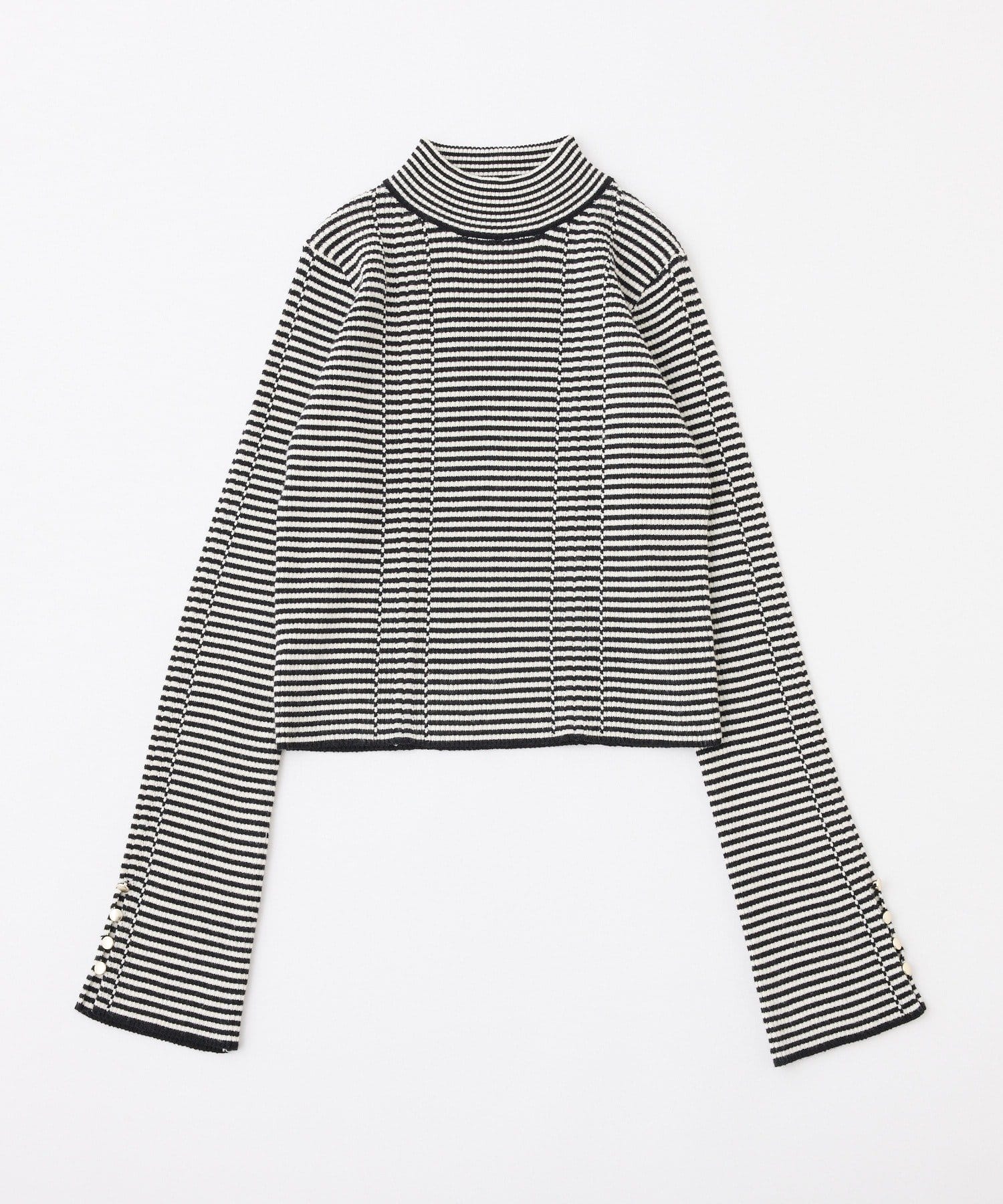 one after another NICE CLAUP(ワンアフターアナザー ナイスクラップ) アイレットプチハイネックニット