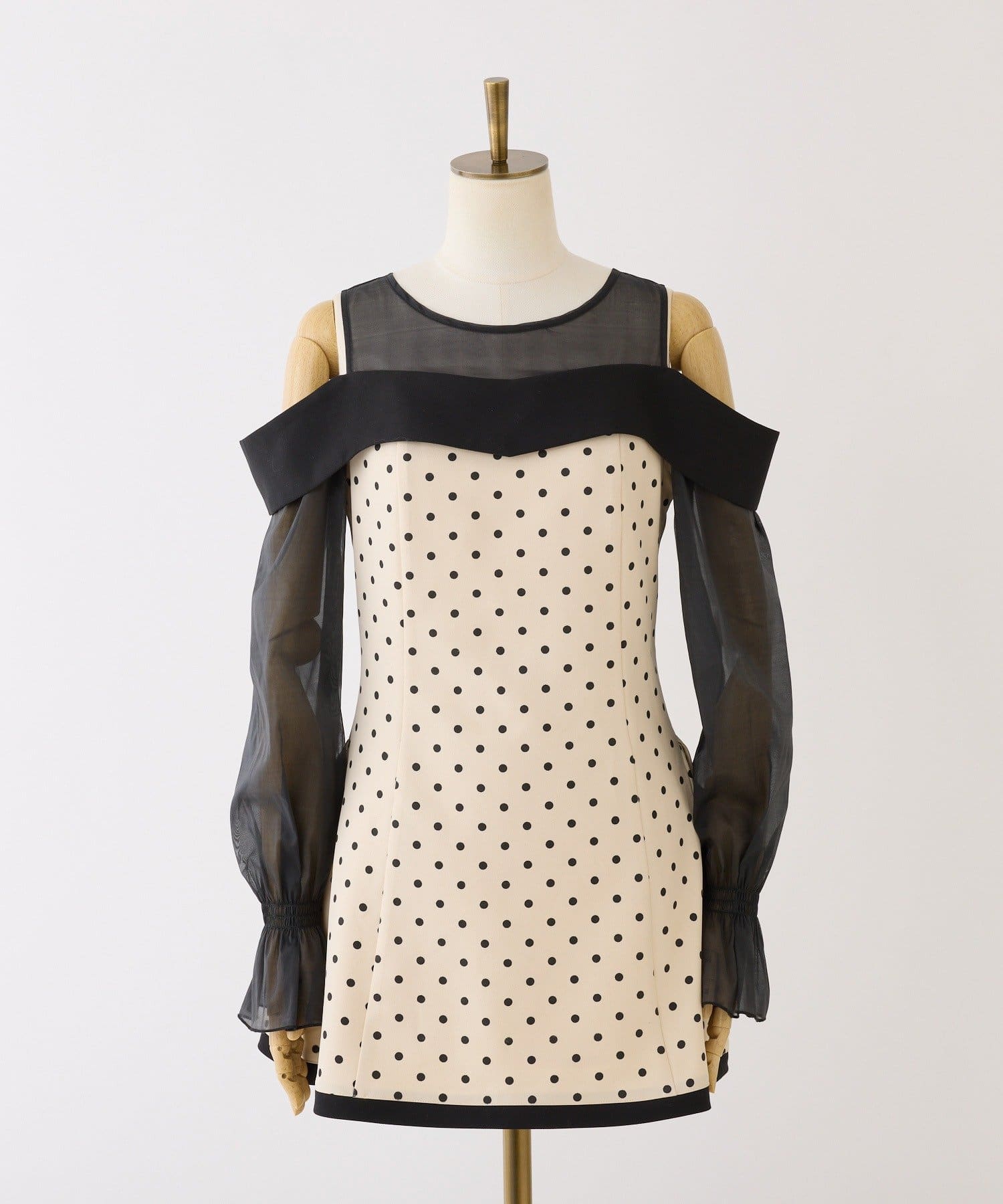 one after another NICE CLAUP(ワンアフターアナザー ナイスクラップ) 【Occasion Collection】袖取り外し可能ミニワンピース