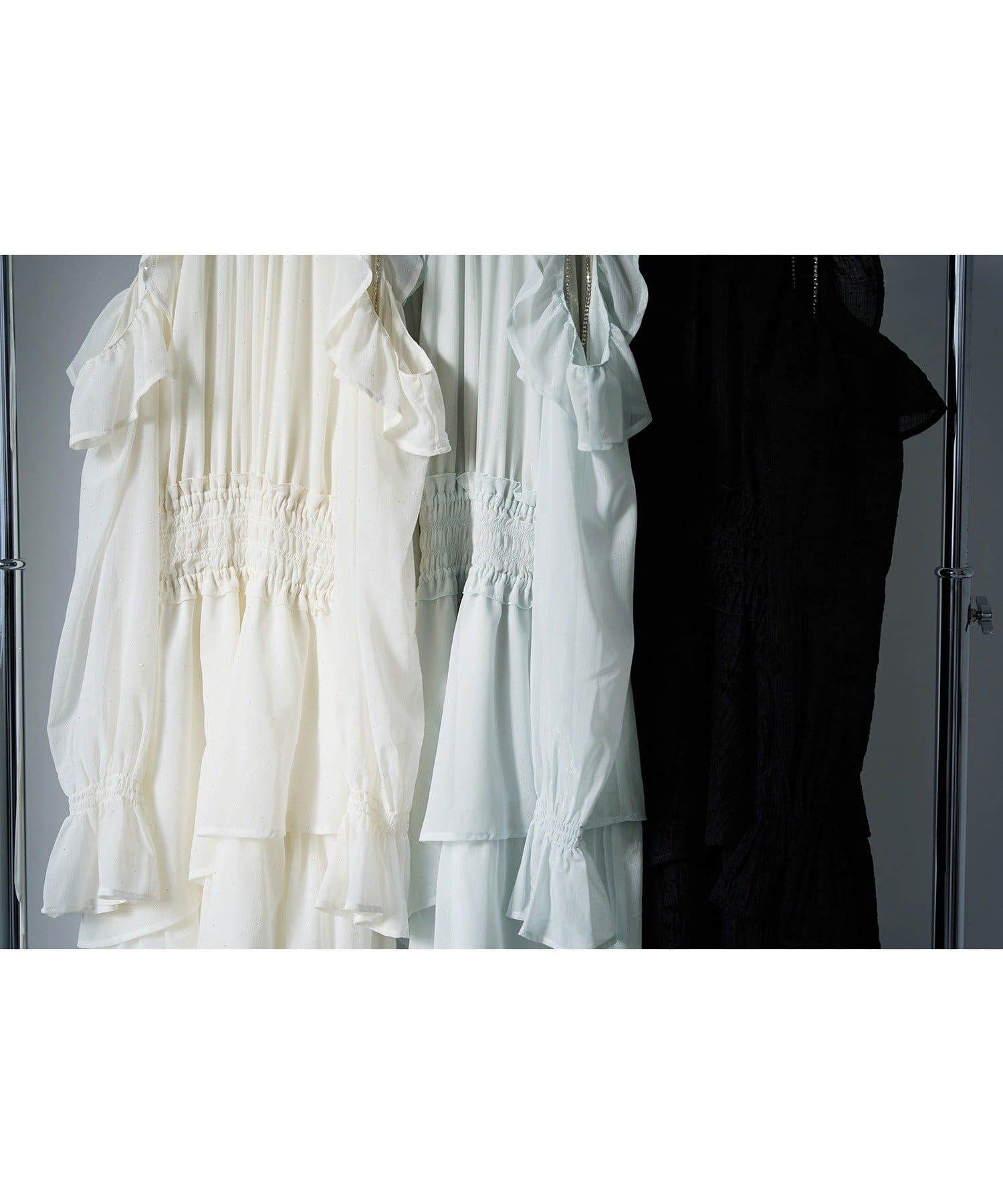 one after another NICE CLAUP(ワンアフターアナザー ナイスクラップ) 【Occasion Collection】アメスリティアードワンピ