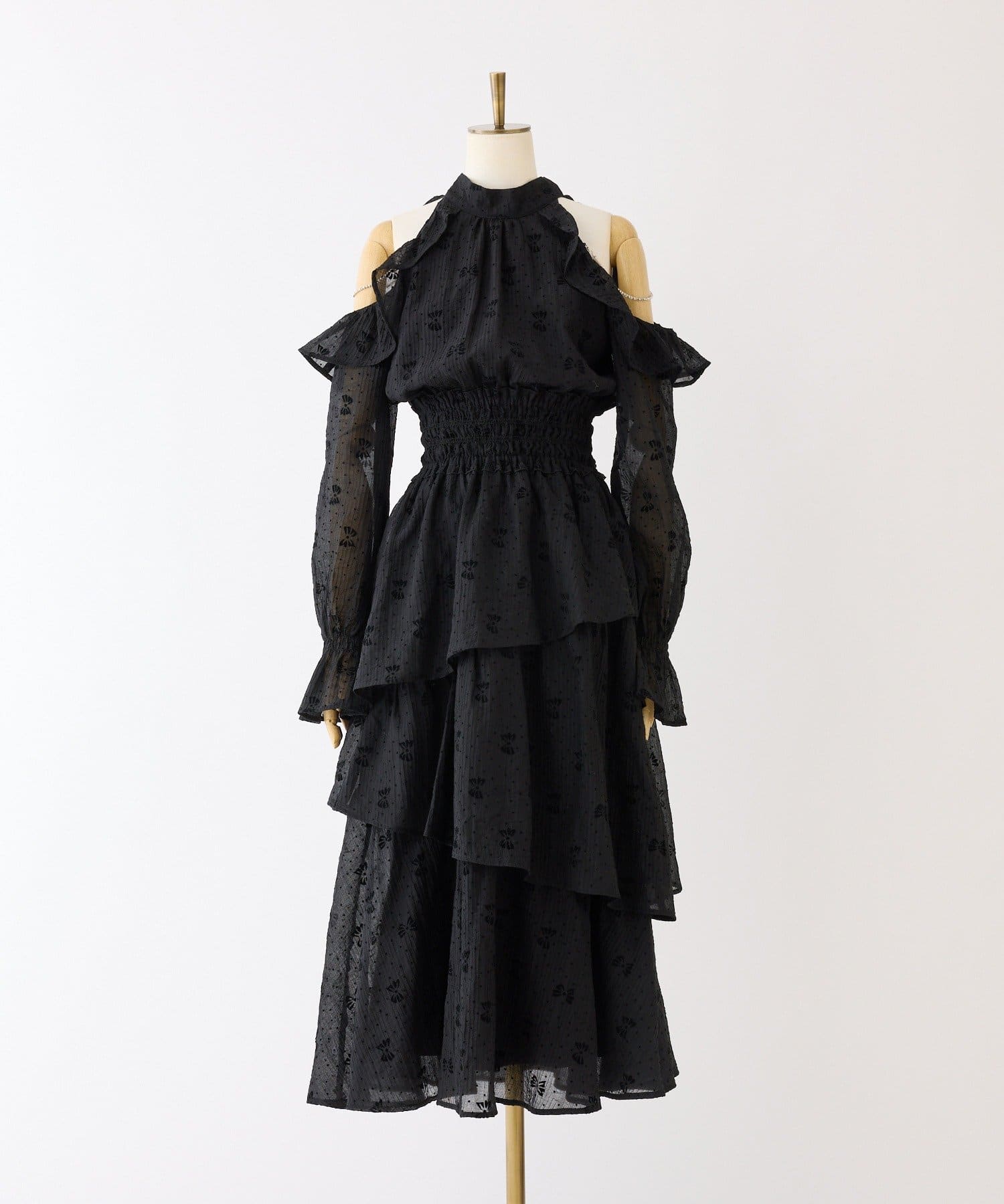 one after another NICE CLAUP(ワンアフターアナザー ナイスクラップ) 【Occasion Collection】アメスリティアードワンピ