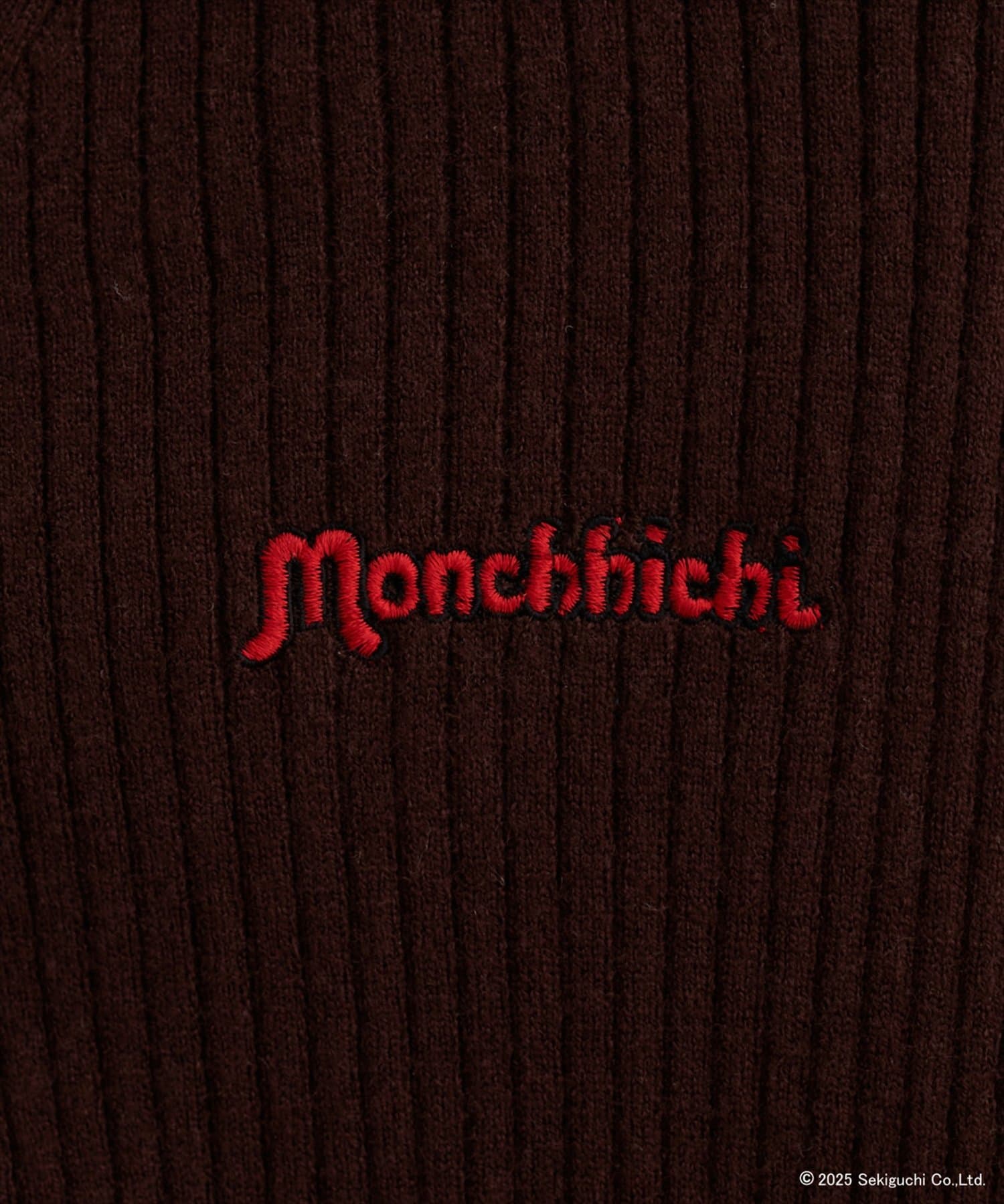 natural couture(ナチュラルクチュール) 【モンチッチ×natural couture】袖ファーリブカーデ